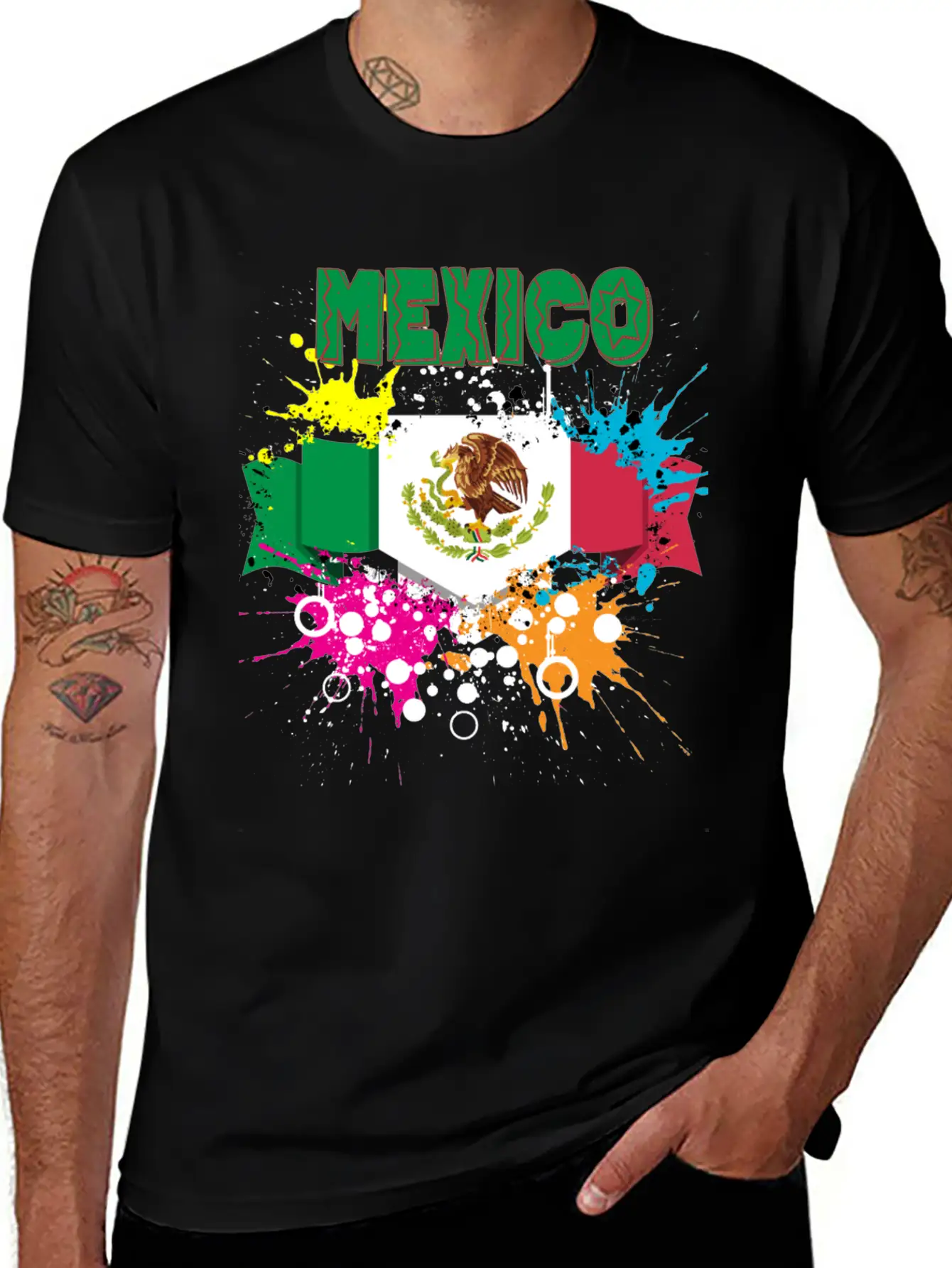 Mexico Vintage Flag Stylish Everyday T-Shirt – Unisex Basic Cotton Tee