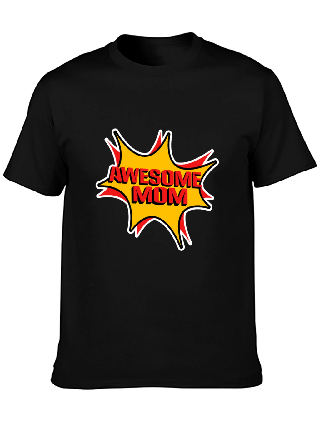 Awesome Mom Graphic T-Shirt - Black