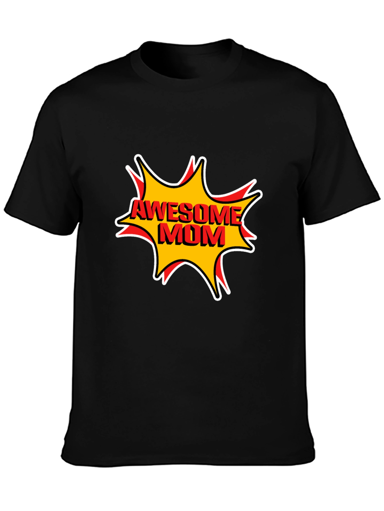 Awesome Mom Graphic T-Shirt - Black
