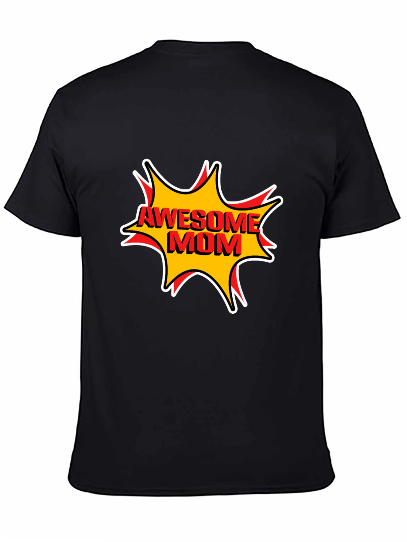 Awesome Mom Graphic T-Shirt - Black