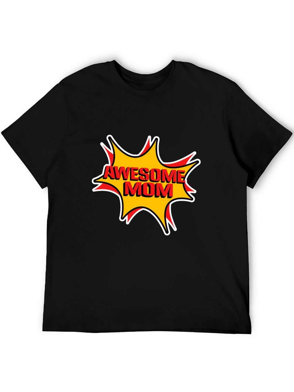 Awesome Mom Graphic T-Shirt - Black