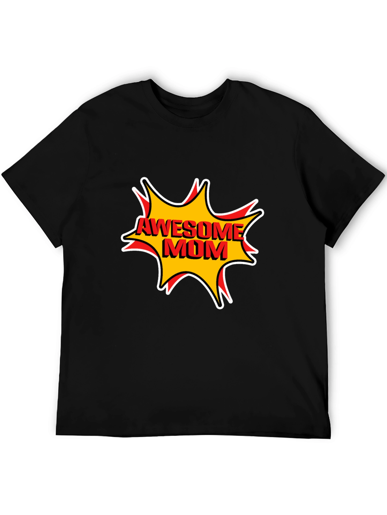 Awesome Mom Graphic T-Shirt - Black