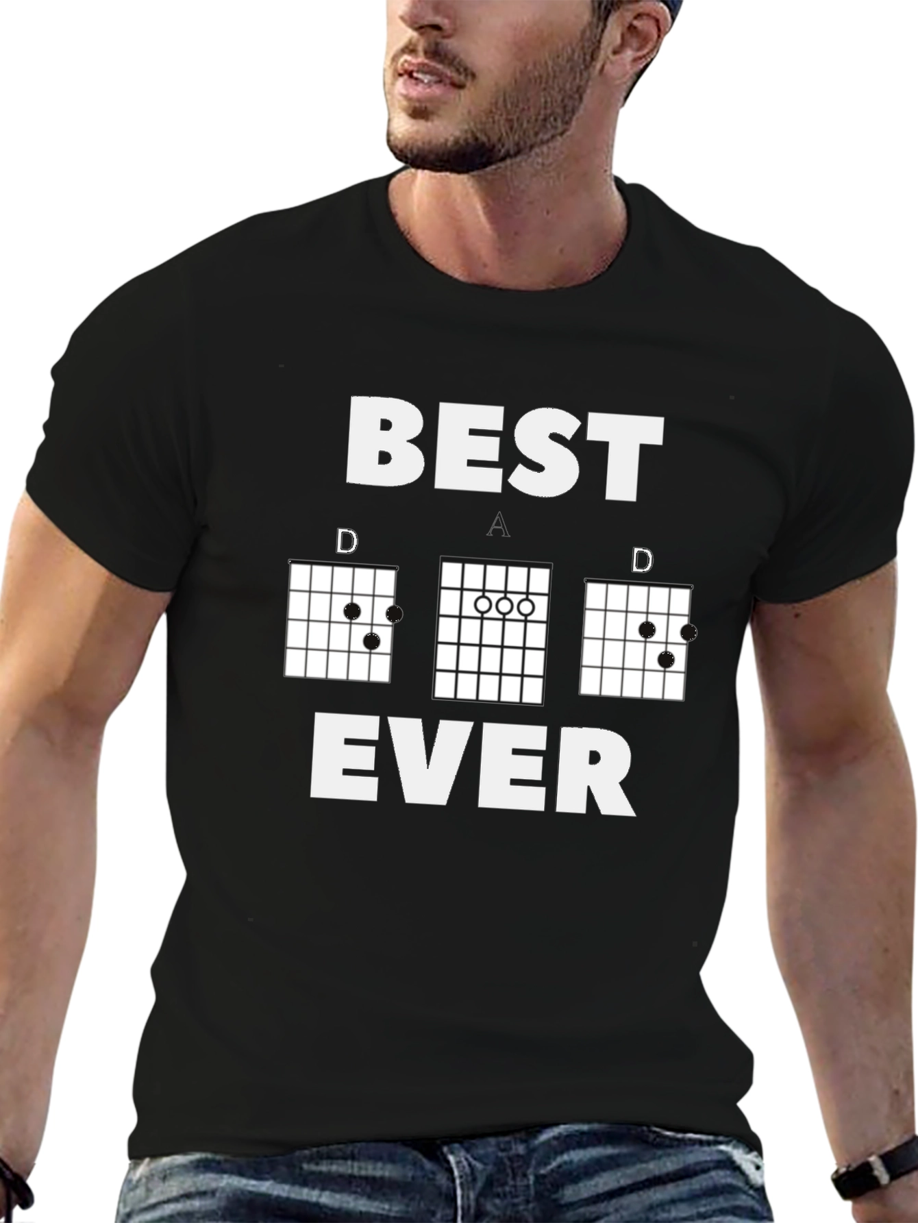 Best Dad Ever Guitar Chord T-Shirt
