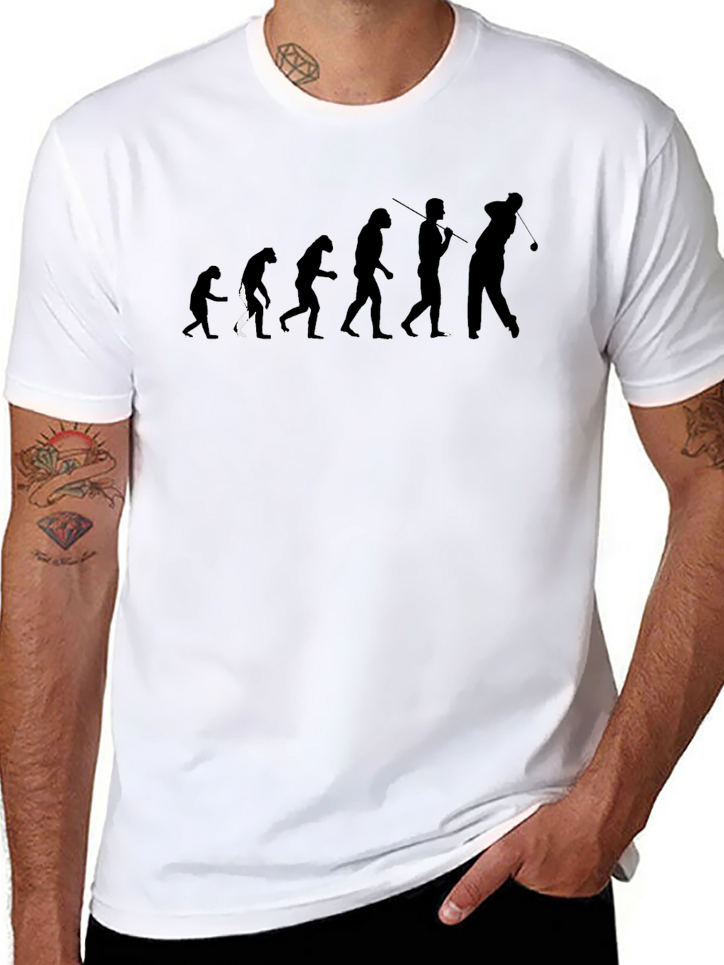 Evolution of Golf Black T-Shirt