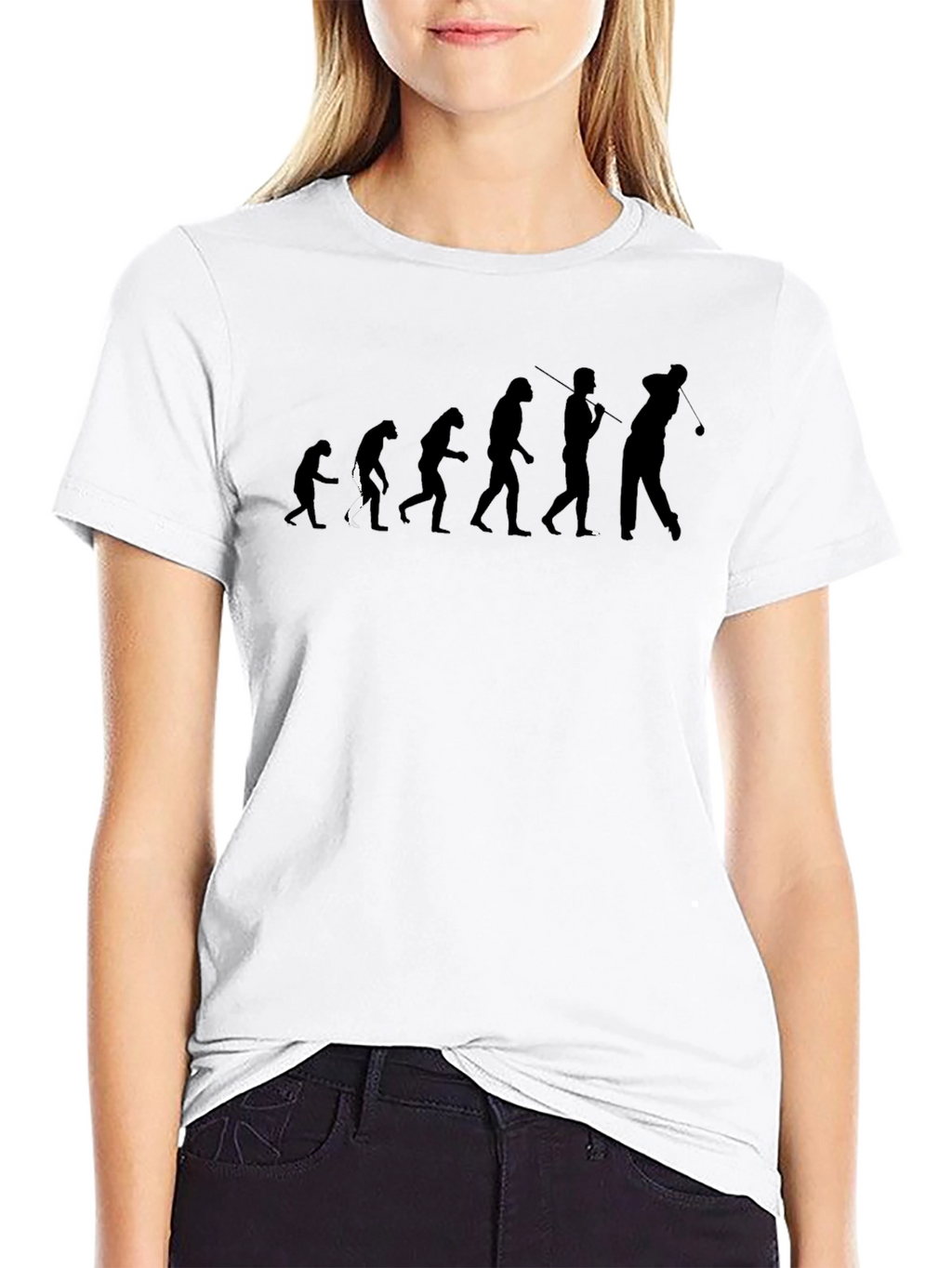Evolution of Golf Black T-Shirt