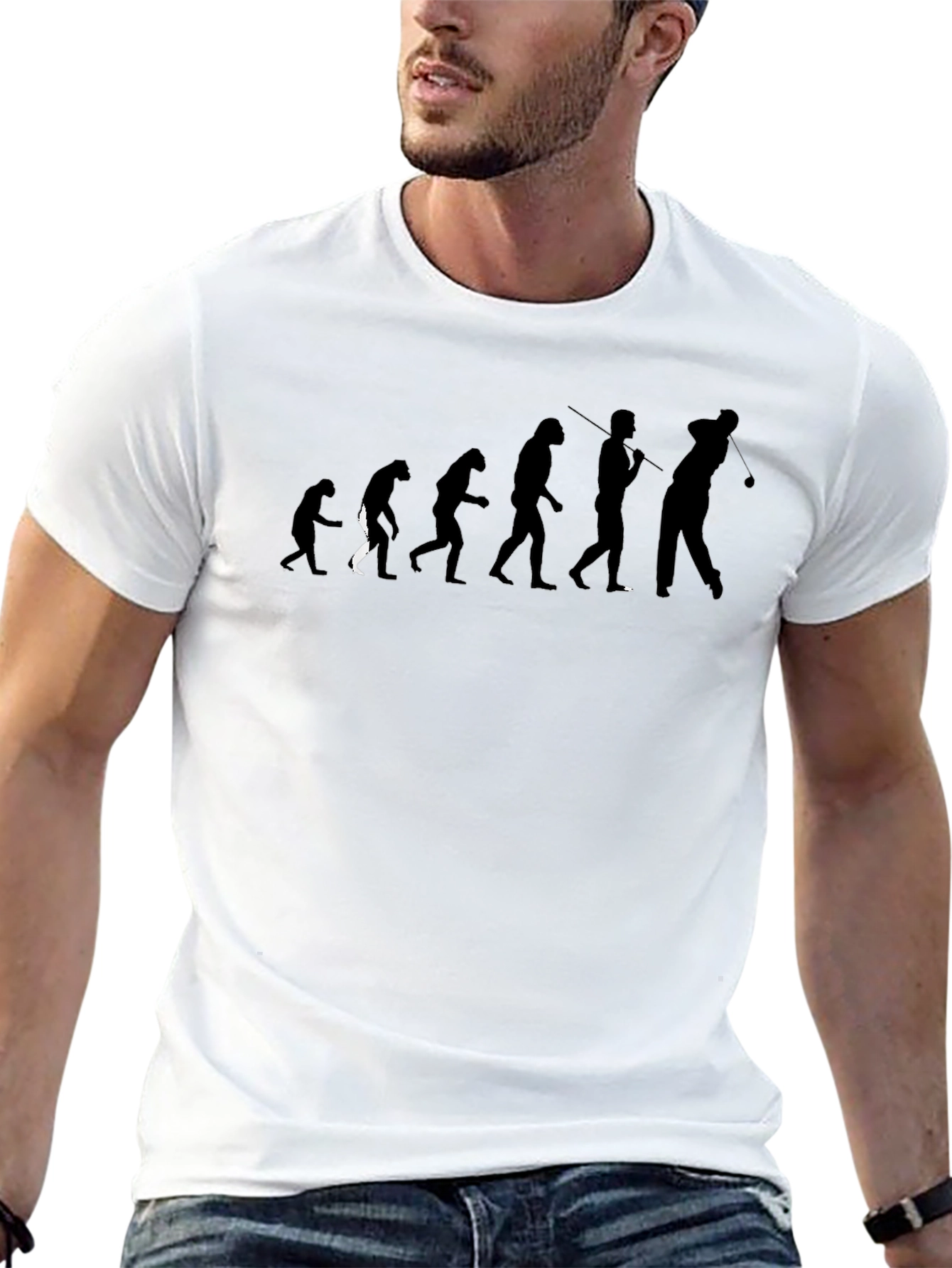Evolution of Golf Black T-Shirt