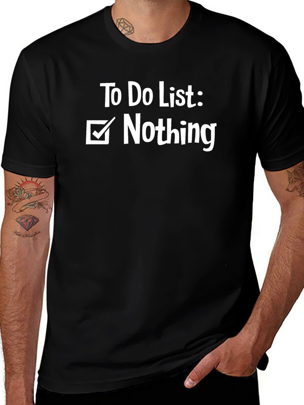 To Do List Nothing Graphic T-Shirt