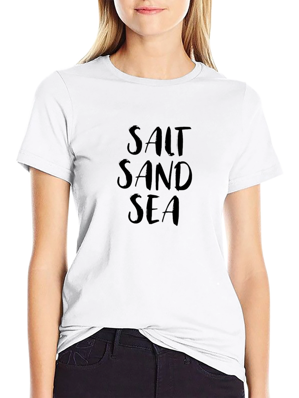 Salt Sand Sea Graphic Tee - Black