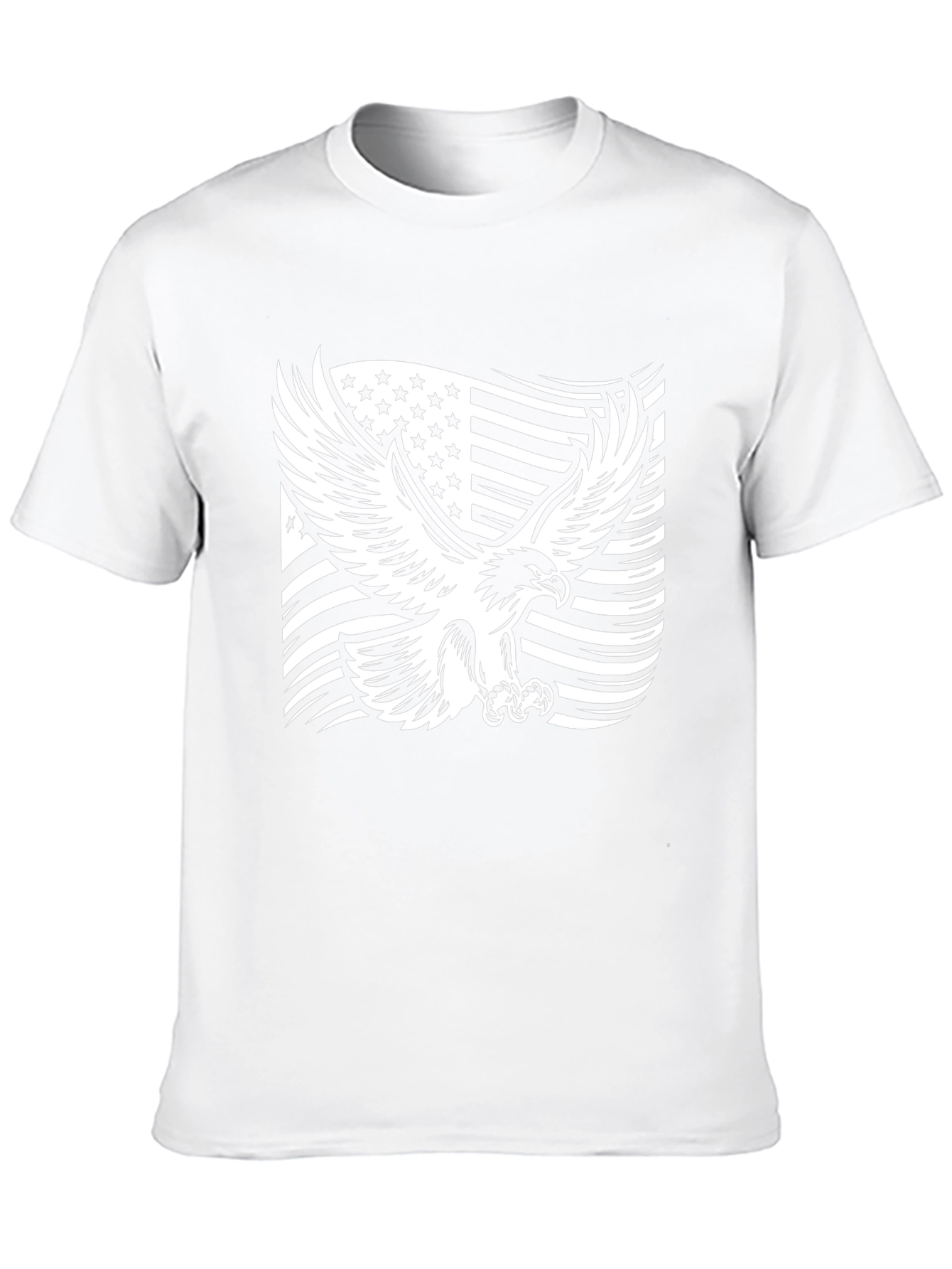 American Eagle Flag Graphic Tee - Black
