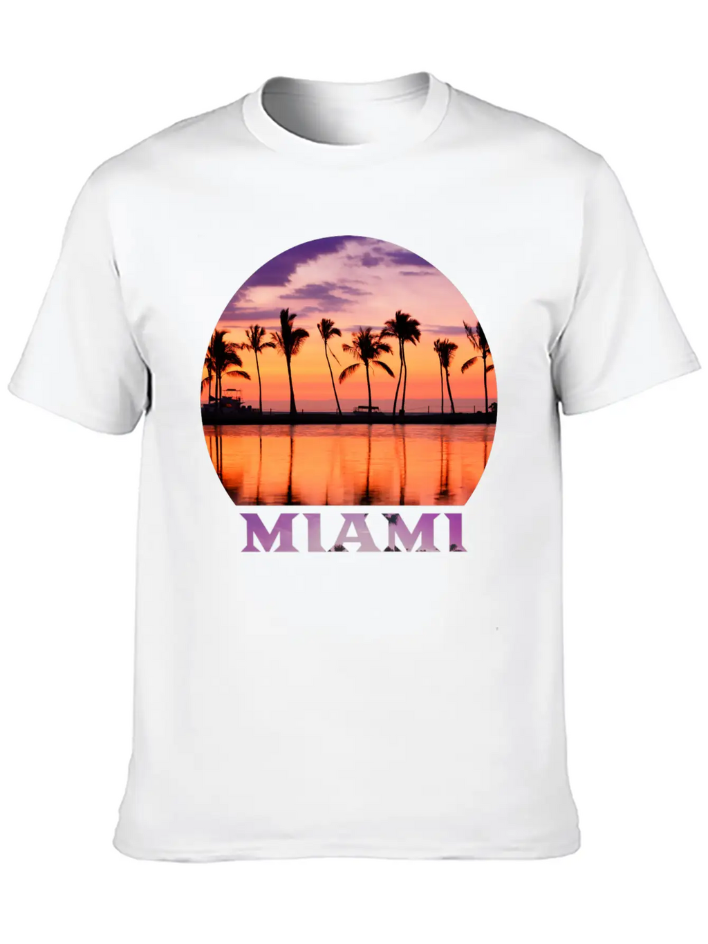 Miami 2 Stylish Everyday T-Shirt – Unisex Basic Cotton Tee