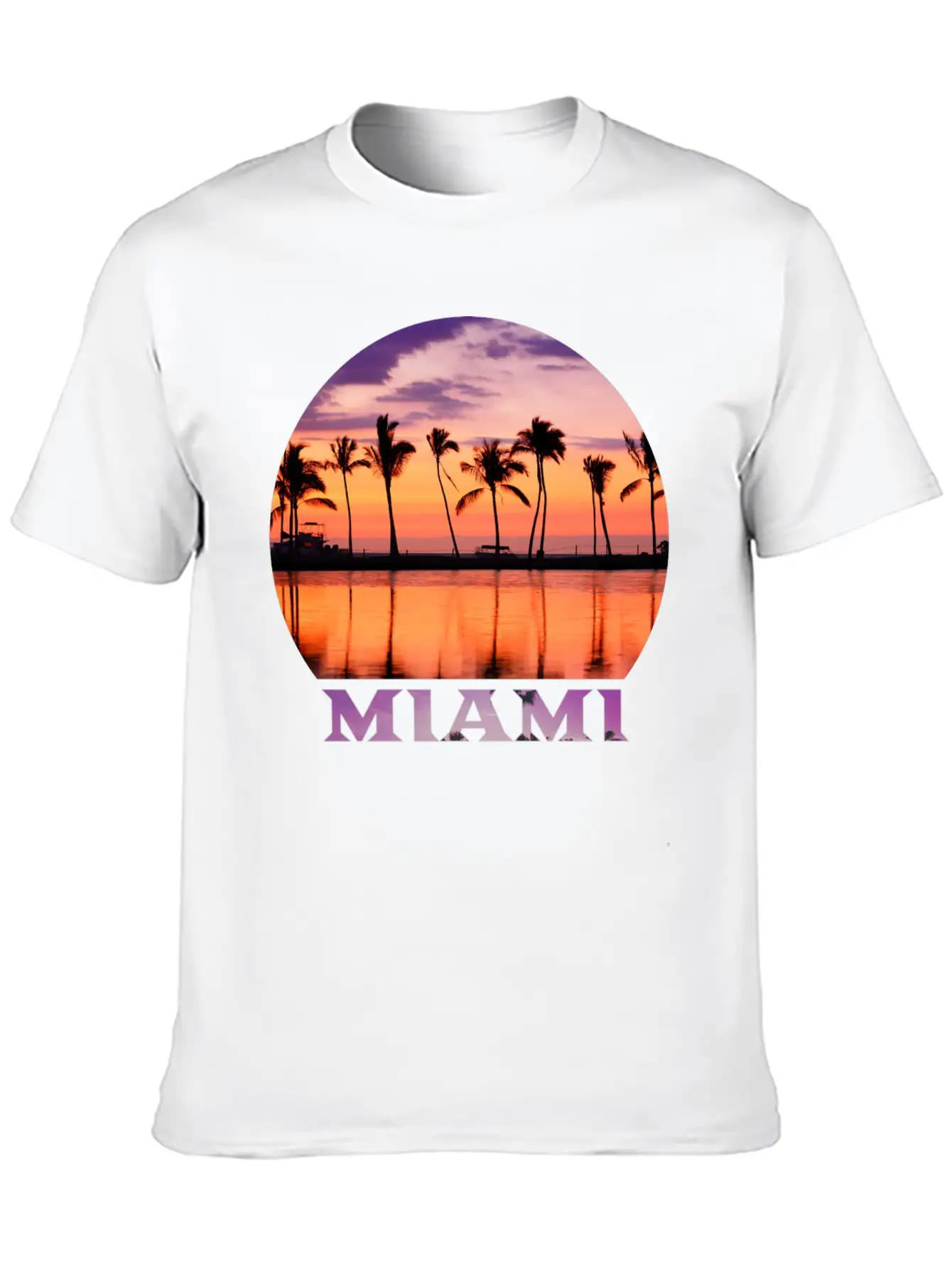 Miami 2 Stylish Everyday T-Shirt – Unisex Basic Cotton Tee