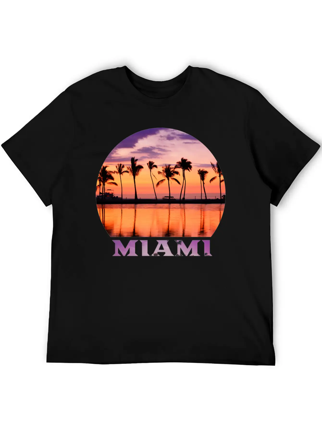 Miami 2 Stylish Everyday T-Shirt – Unisex Basic Cotton Tee