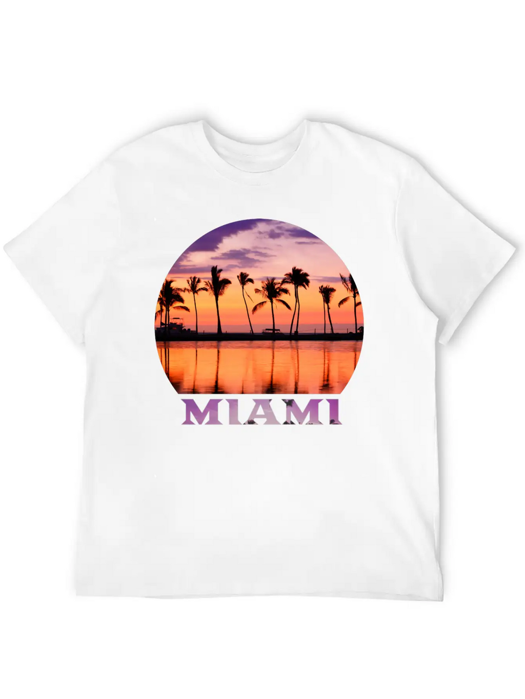 Miami 2 Stylish Everyday T-Shirt – Unisex Basic Cotton Tee