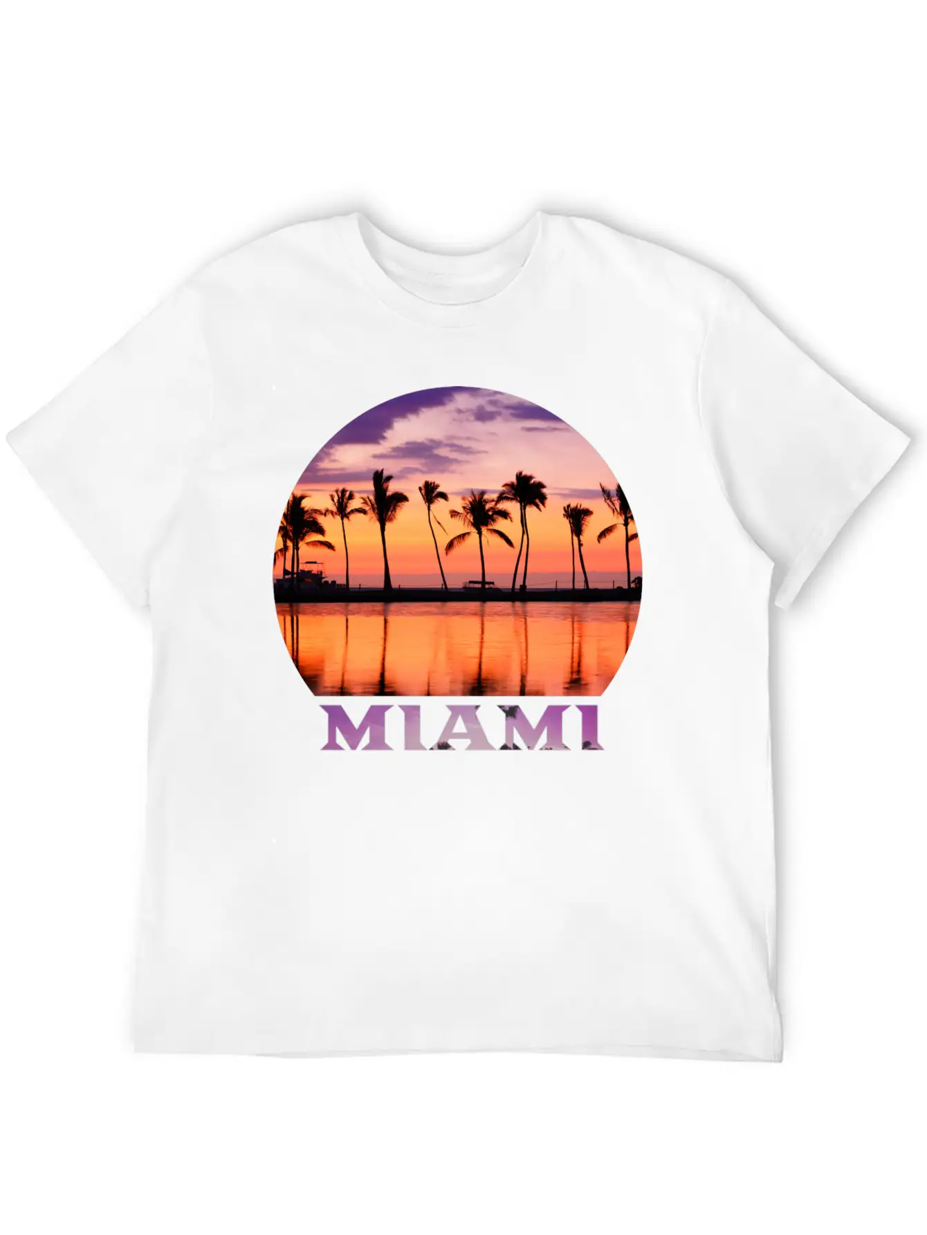 Miami 2 Stylish Everyday T-Shirt – Unisex Basic Cotton Tee
