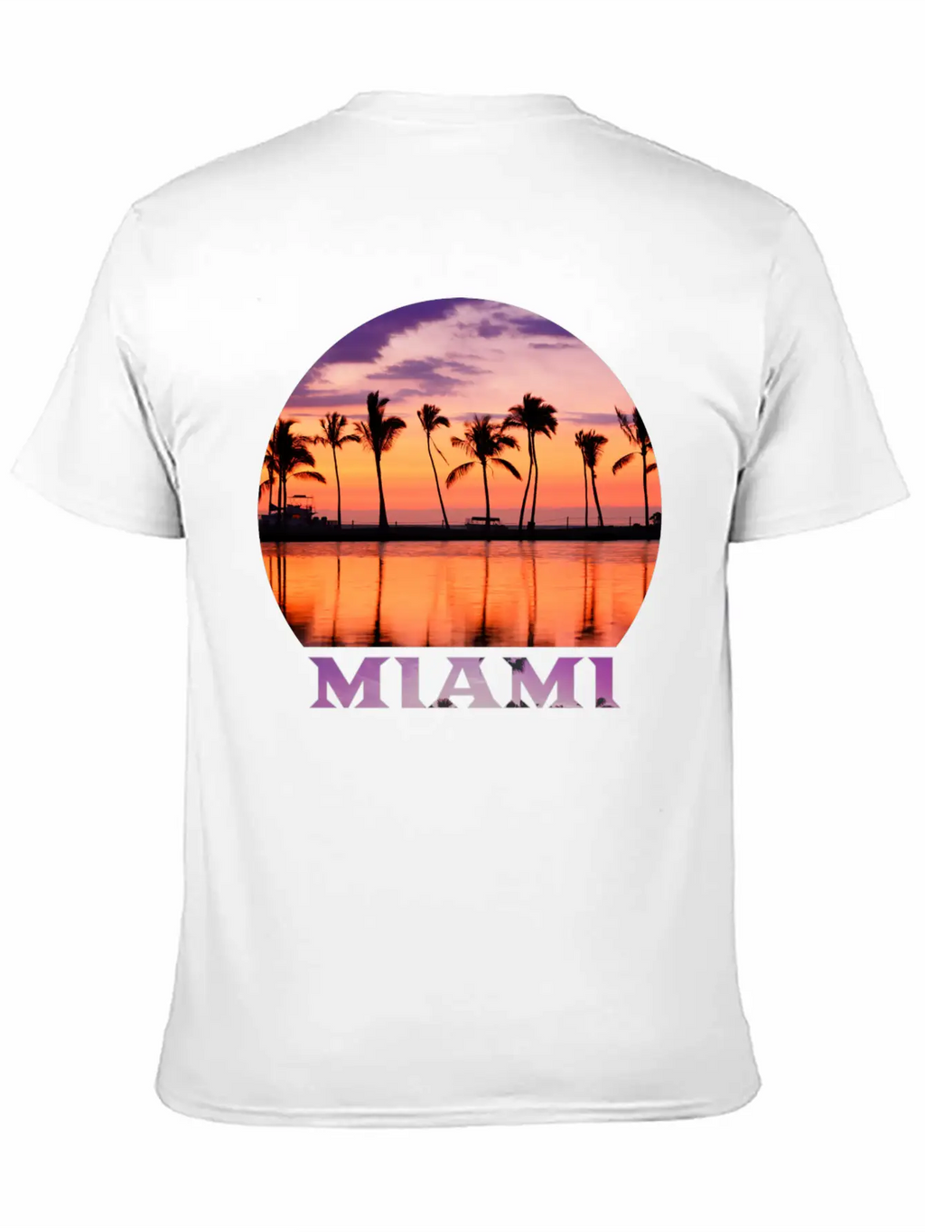 Miami 2 Stylish Everyday T-Shirt – Unisex Basic Cotton Tee