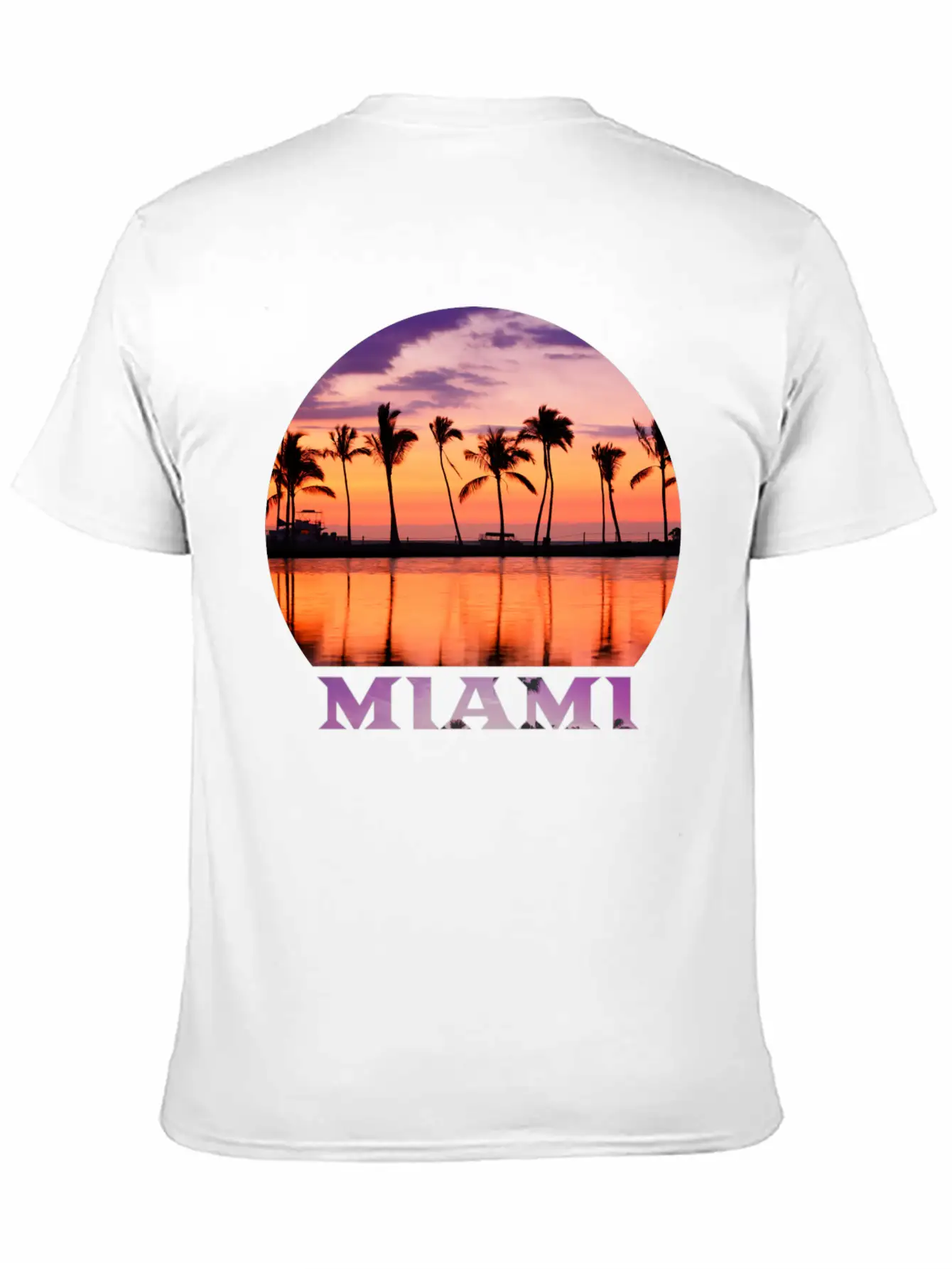 Miami 2 Stylish Everyday T-Shirt – Unisex Basic Cotton Tee