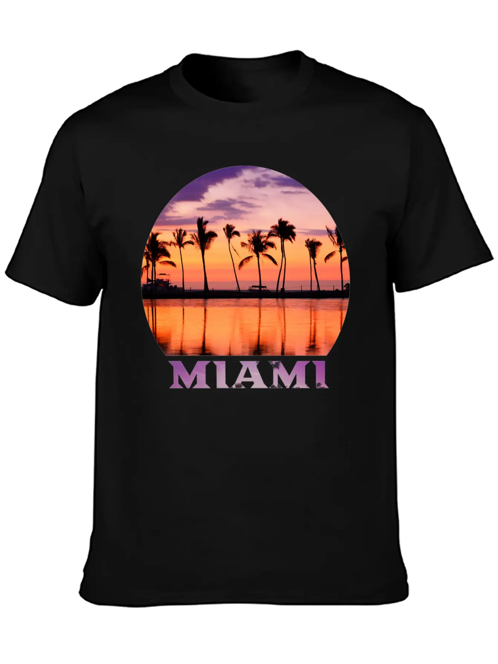 Miami 2 Stylish Everyday T-Shirt – Unisex Basic Cotton Tee
