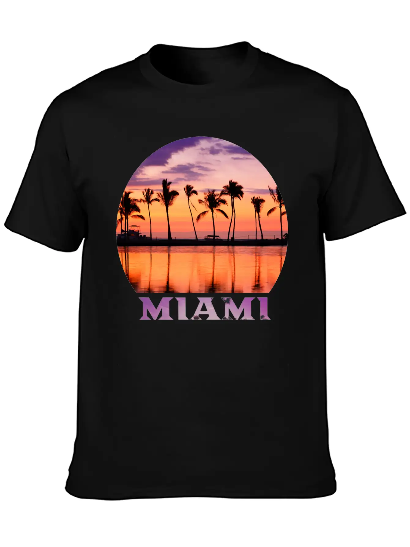 Miami 2 Stylish Everyday T-Shirt – Unisex Basic Cotton Tee