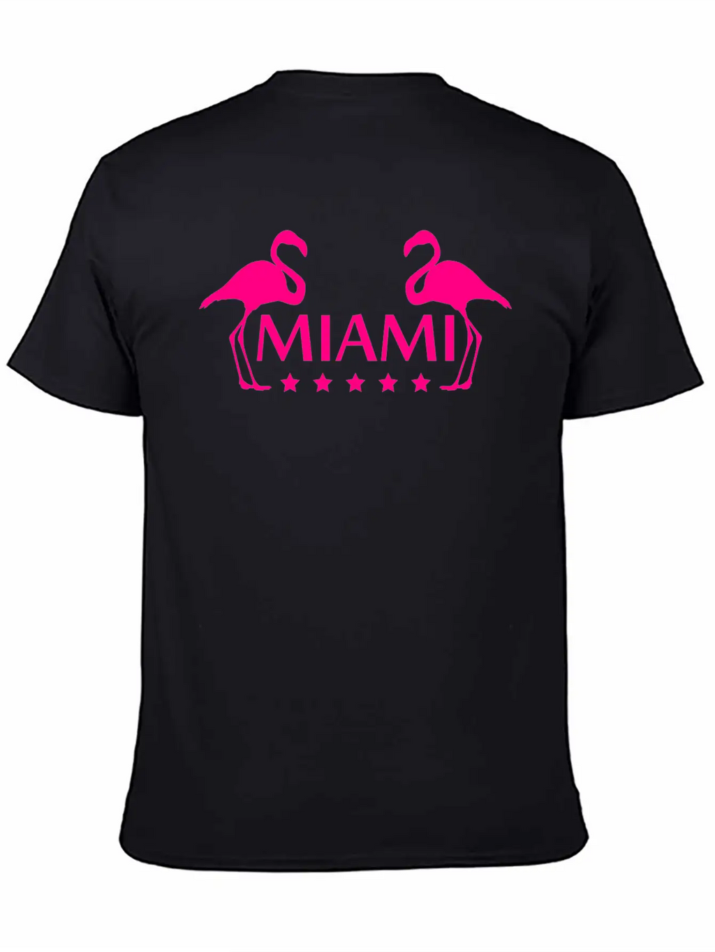 Miami Flamingo Stars Logo Stylish Everyday T-Shirt – Unisex Basic Cotton Tee