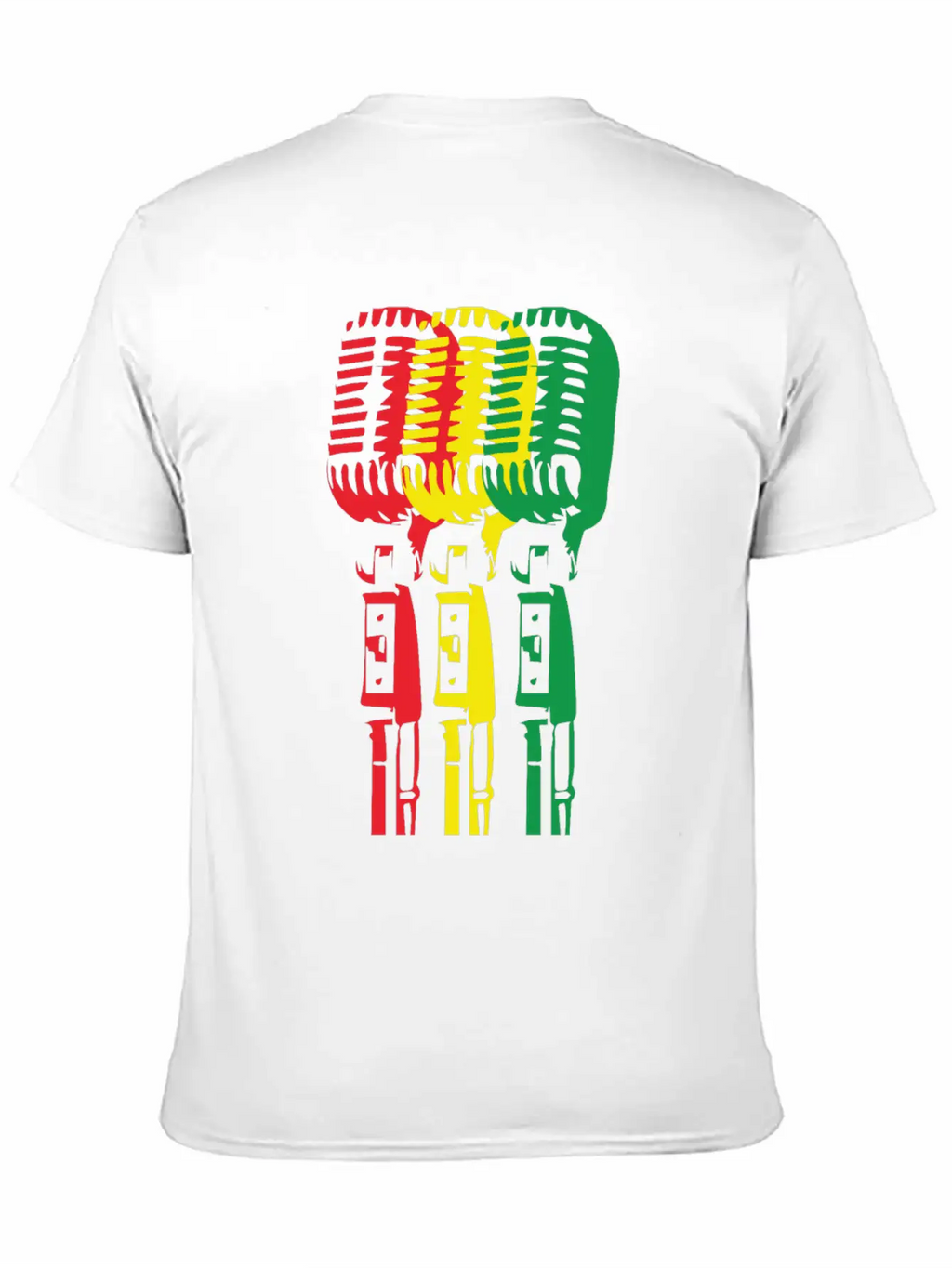 Mic And Reggae Unisex Short Sleeve Soft Cotton T-Shirt – Casual Everyday Wear