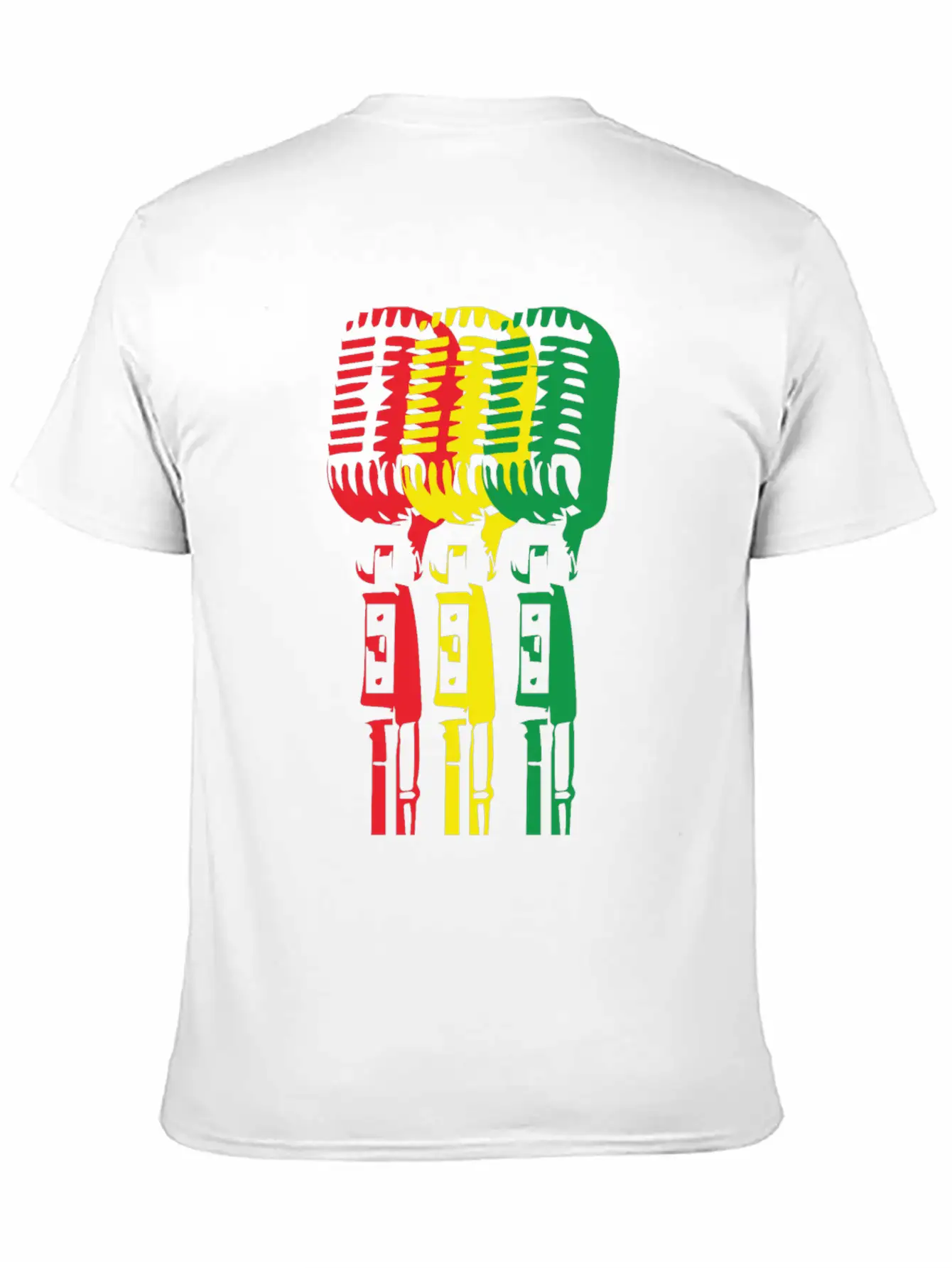 Mic And Reggae Unisex Short Sleeve Soft Cotton T-Shirt – Casual Everyday Wear