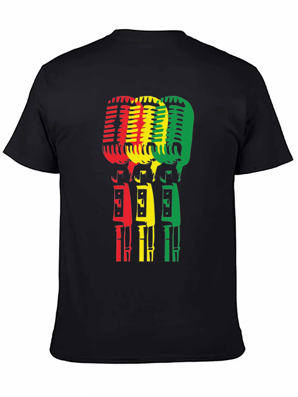 Mic And Reggae Unisex Short Sleeve Soft Cotton T-Shirt – Casual Everyday Wear