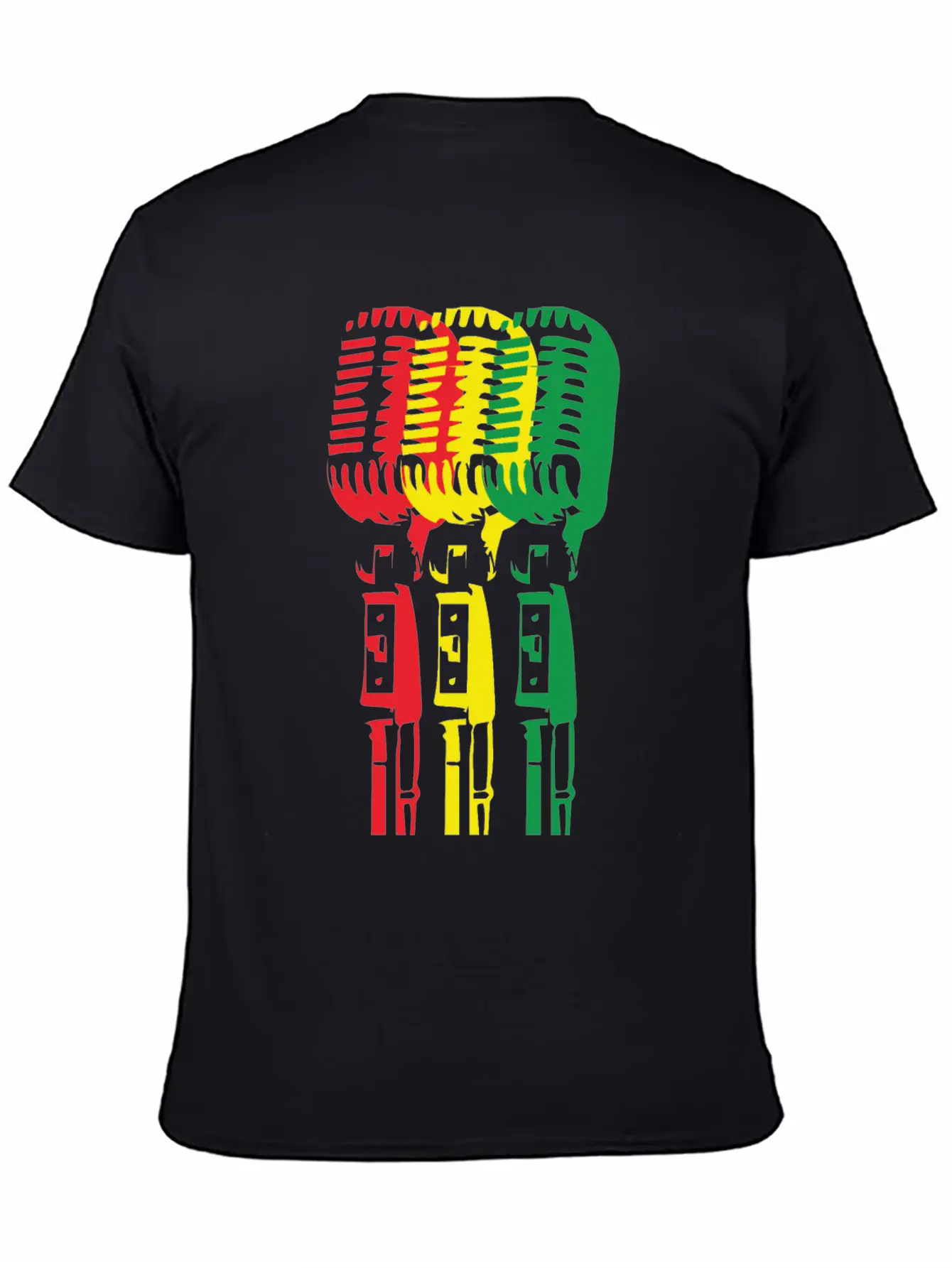 Mic And Reggae Unisex Short Sleeve Soft Cotton T-Shirt – Casual Everyday Wear