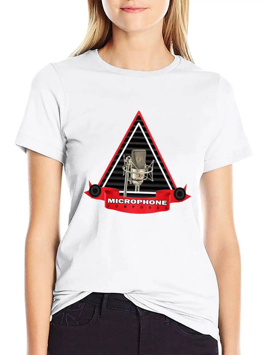MIC_COMPOSER_DESIGN Stylish Everyday T-Shirt – Unisex Basic Cotton Tee