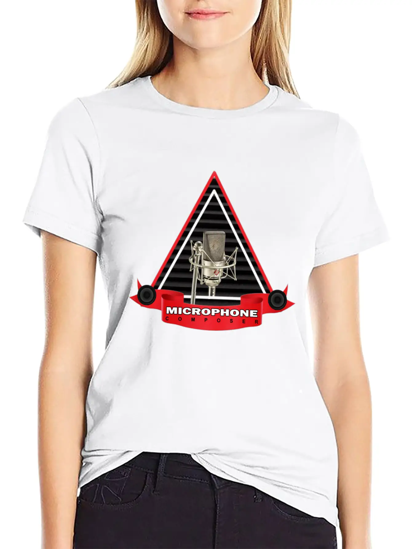 MIC_COMPOSER_DESIGN Stylish Everyday T-Shirt – Unisex Basic Cotton Tee