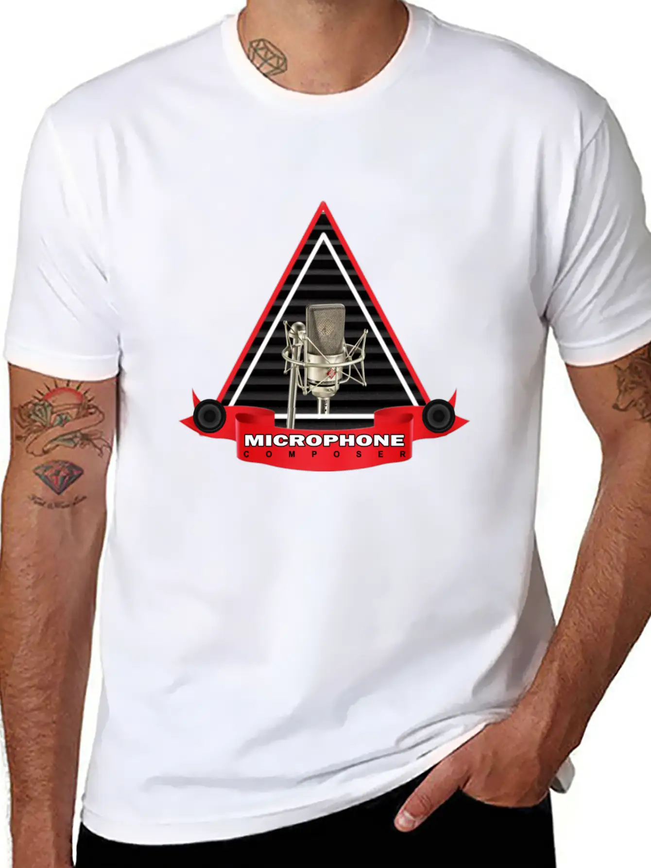 MIC_COMPOSER_DESIGN Stylish Everyday T-Shirt – Unisex Basic Cotton Tee