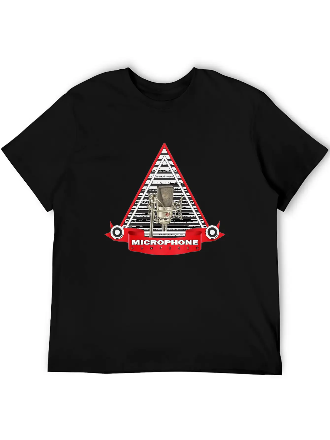 MIC_COMPOSER_DESIGN Stylish Everyday T-Shirt – Unisex Basic Cotton Tee