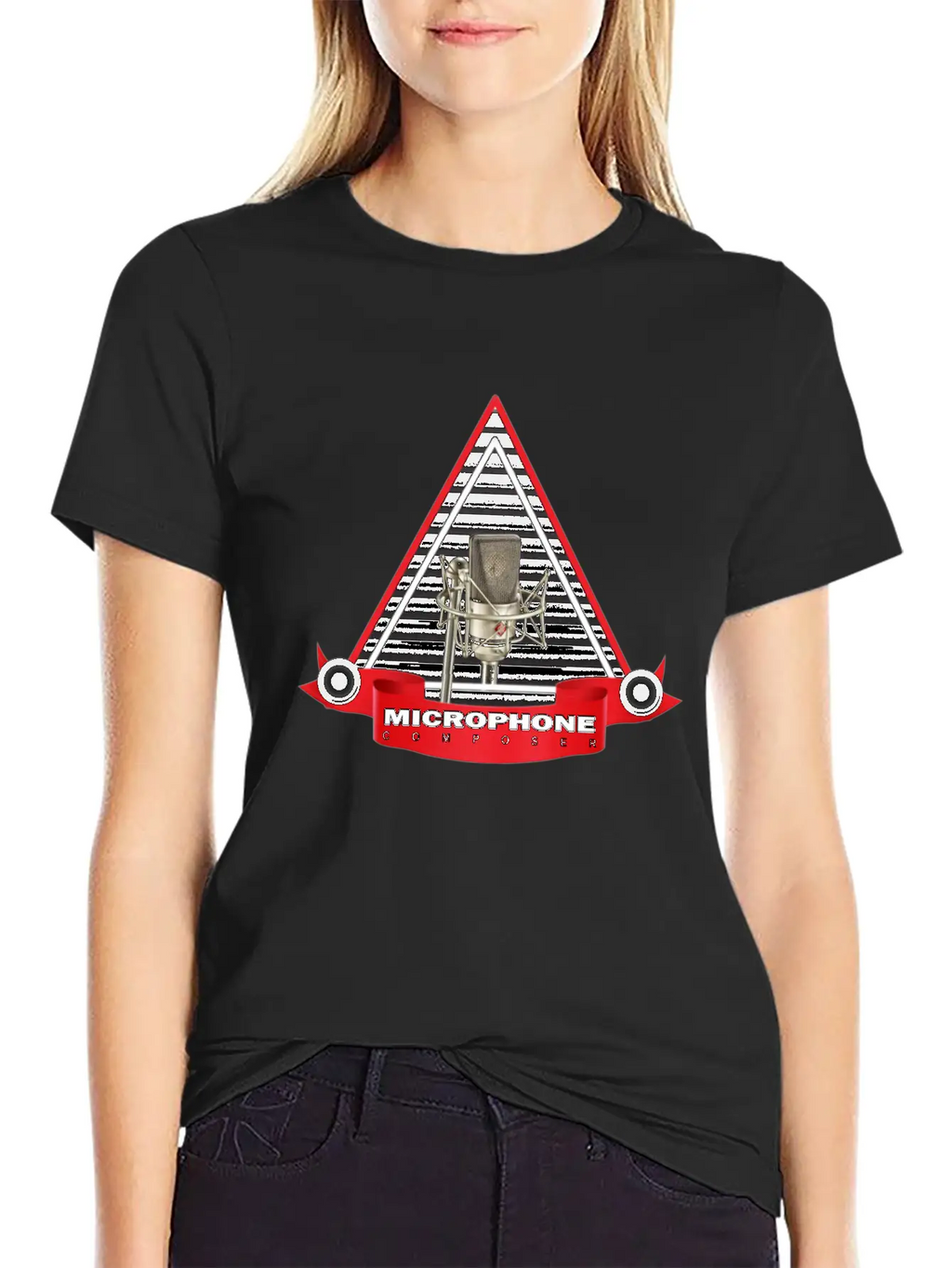 MIC_COMPOSER_DESIGN Stylish Everyday T-Shirt – Unisex Basic Cotton Tee