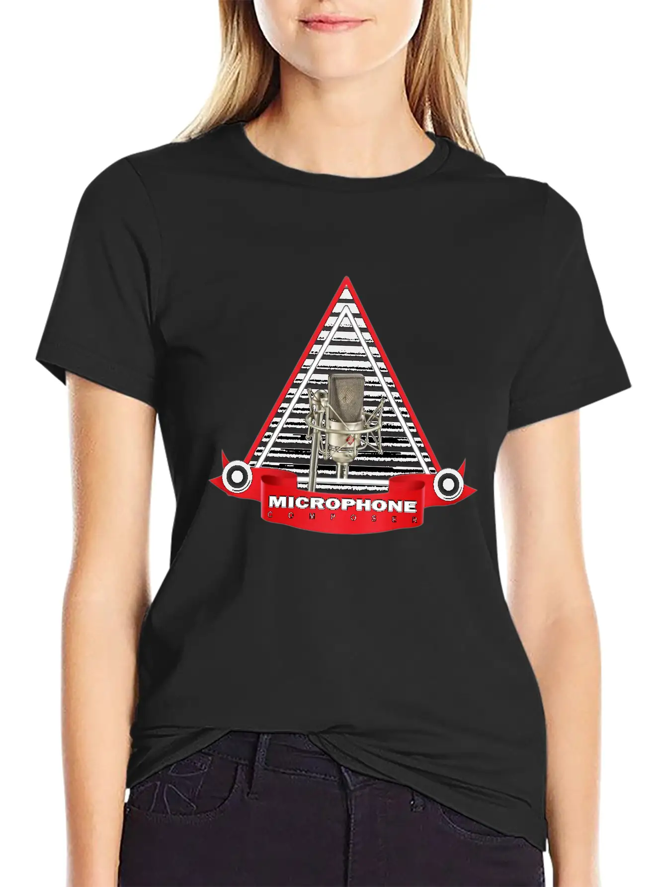 MIC_COMPOSER_DESIGN Stylish Everyday T-Shirt – Unisex Basic Cotton Tee