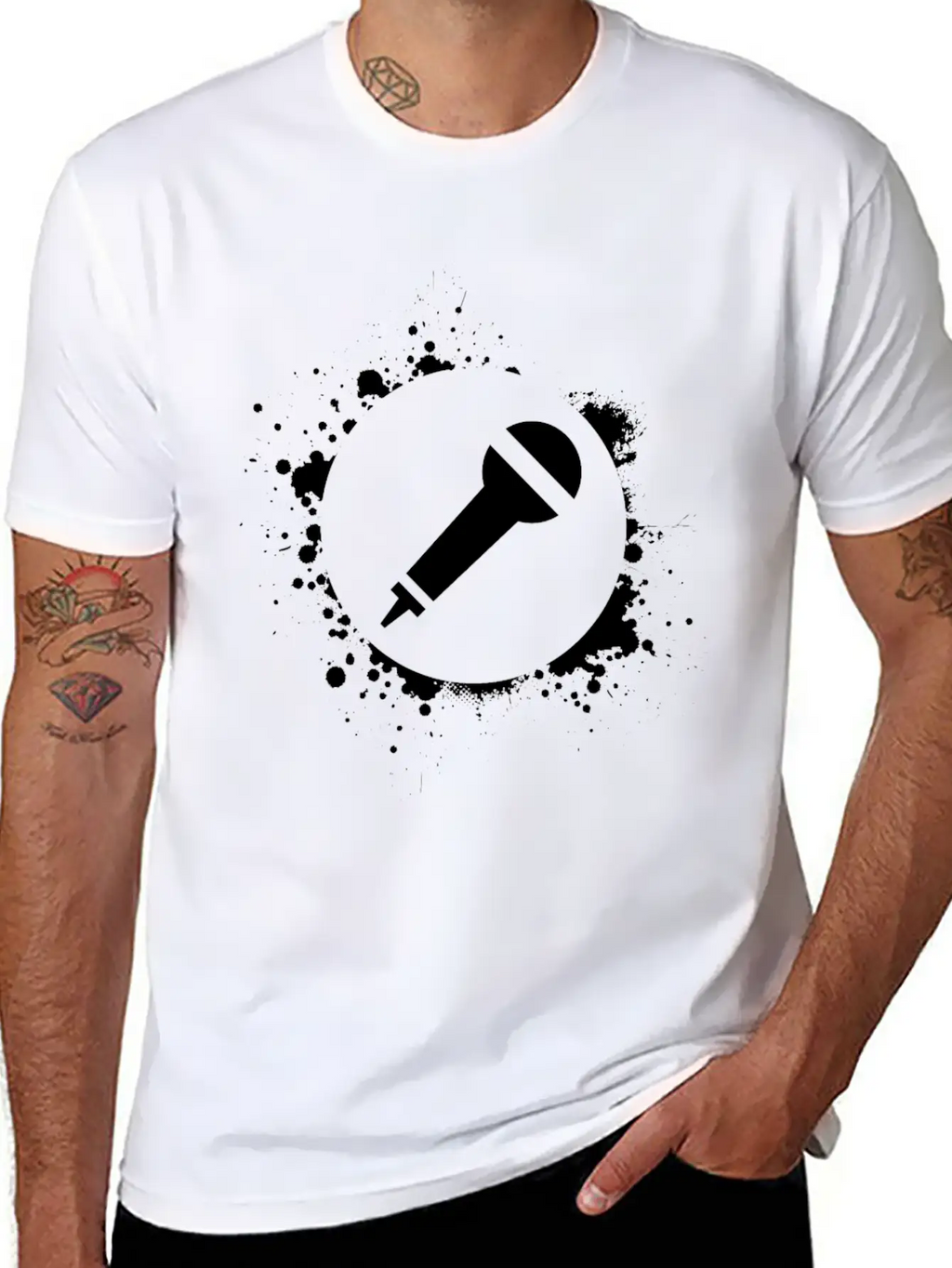 Micro Microphone Singing Essential Cotton Tee For Daily Outfits – Unisex Style
