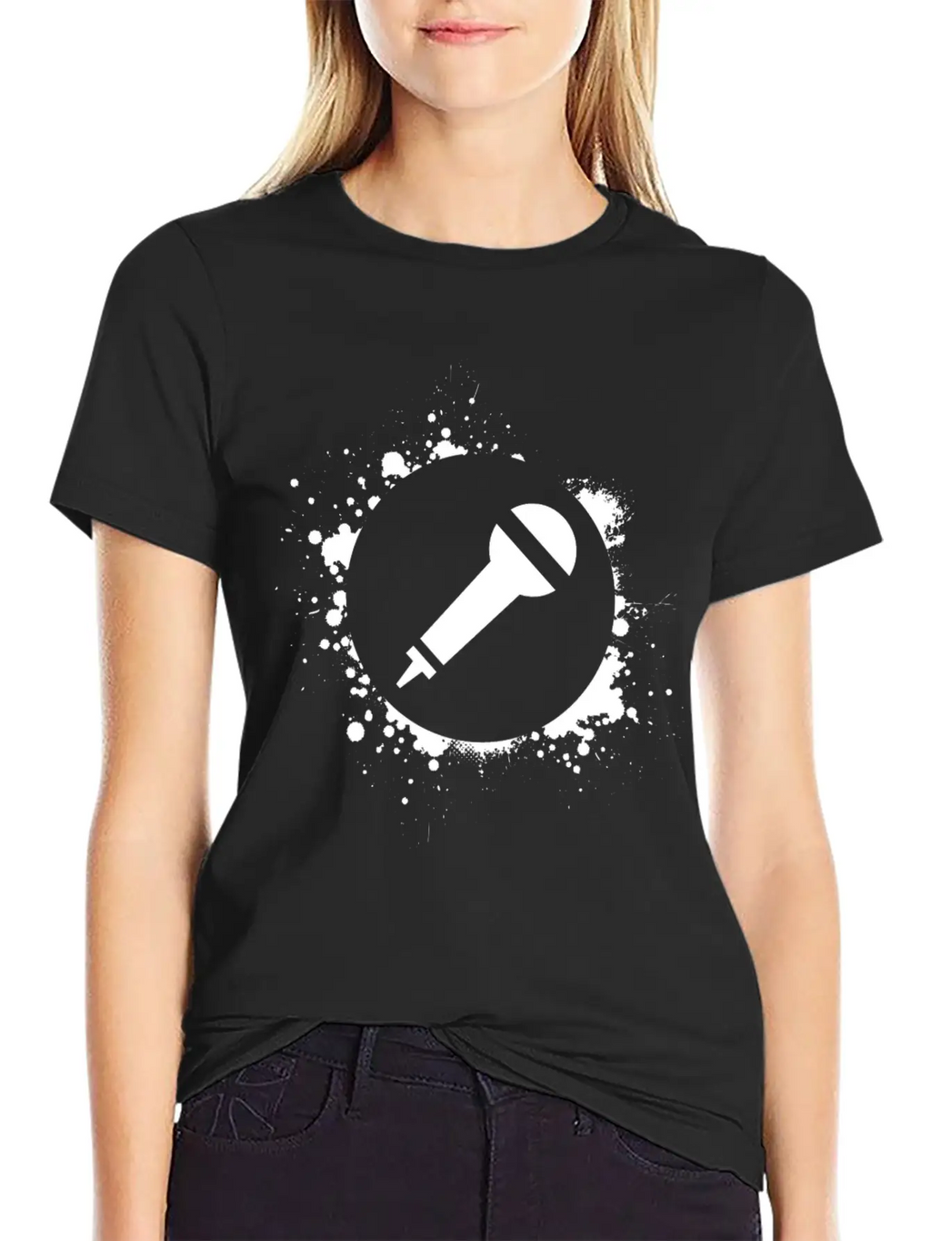Micro Microphone Singing Essential Cotton Tee For Daily Outfits – Unisex Style