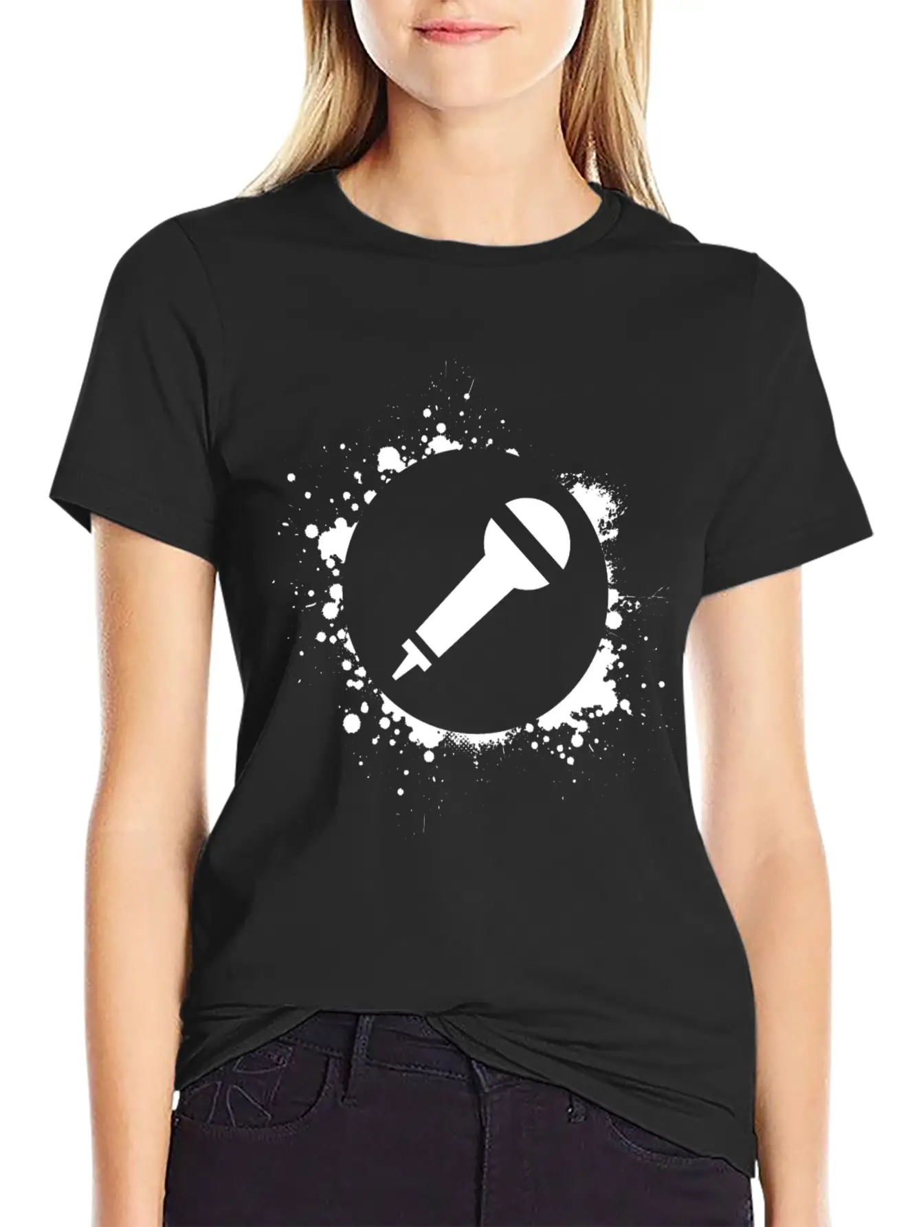 Micro Microphone Singing Essential Cotton Tee For Daily Outfits – Unisex Style