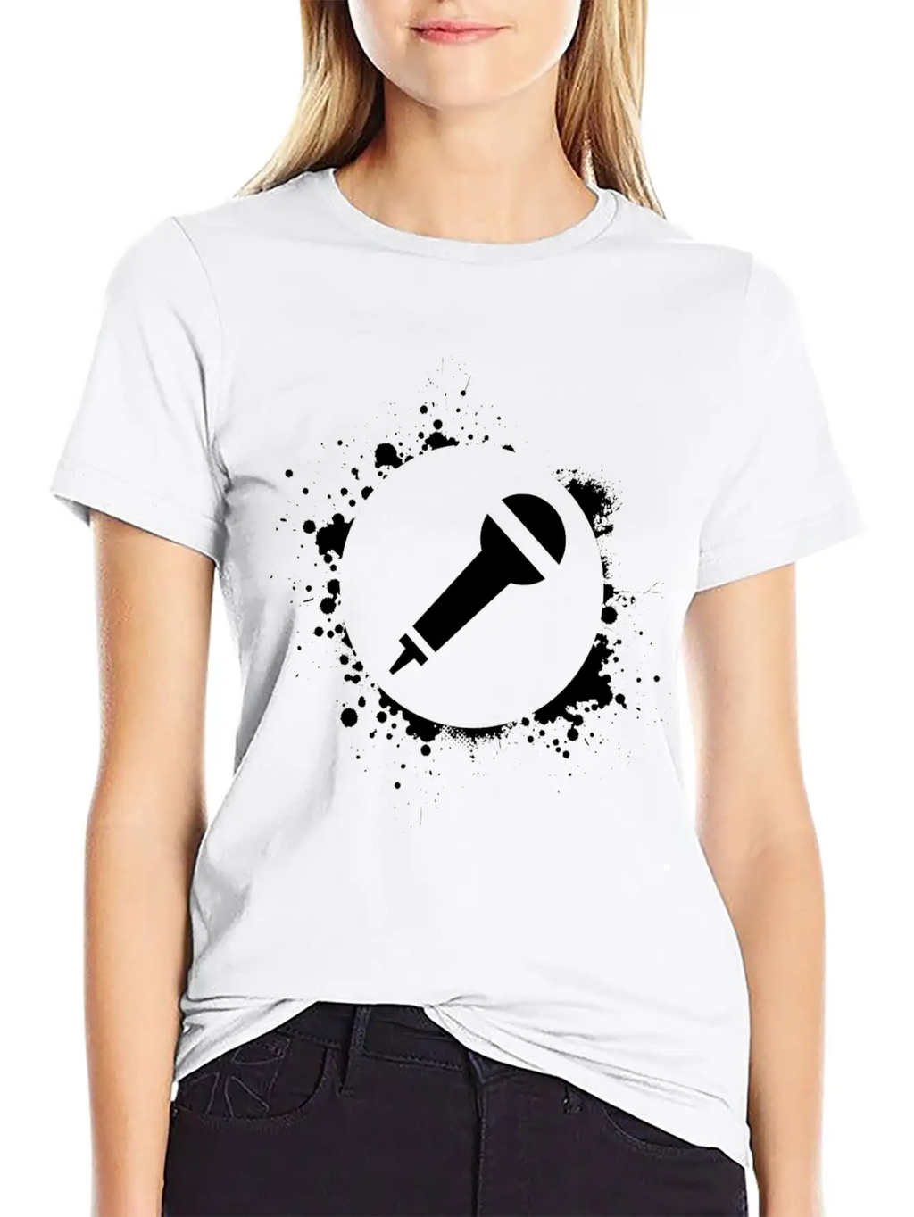 Micro Microphone Singing Essential Cotton Tee For Daily Outfits – Unisex Style