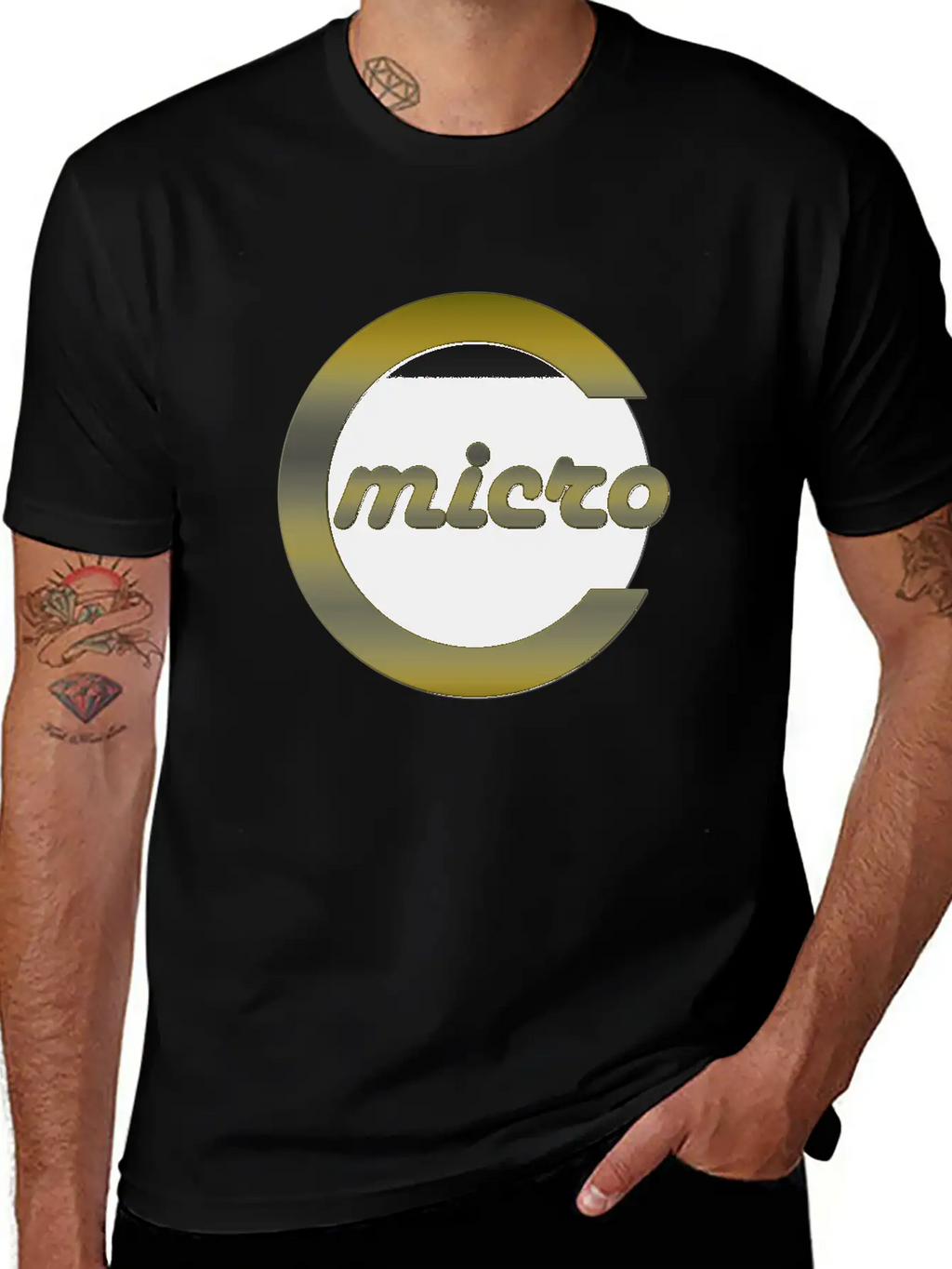 Microcoin Silver G 3D T Breathable Soft Cotton T-Shirt – Timeless Casual Look