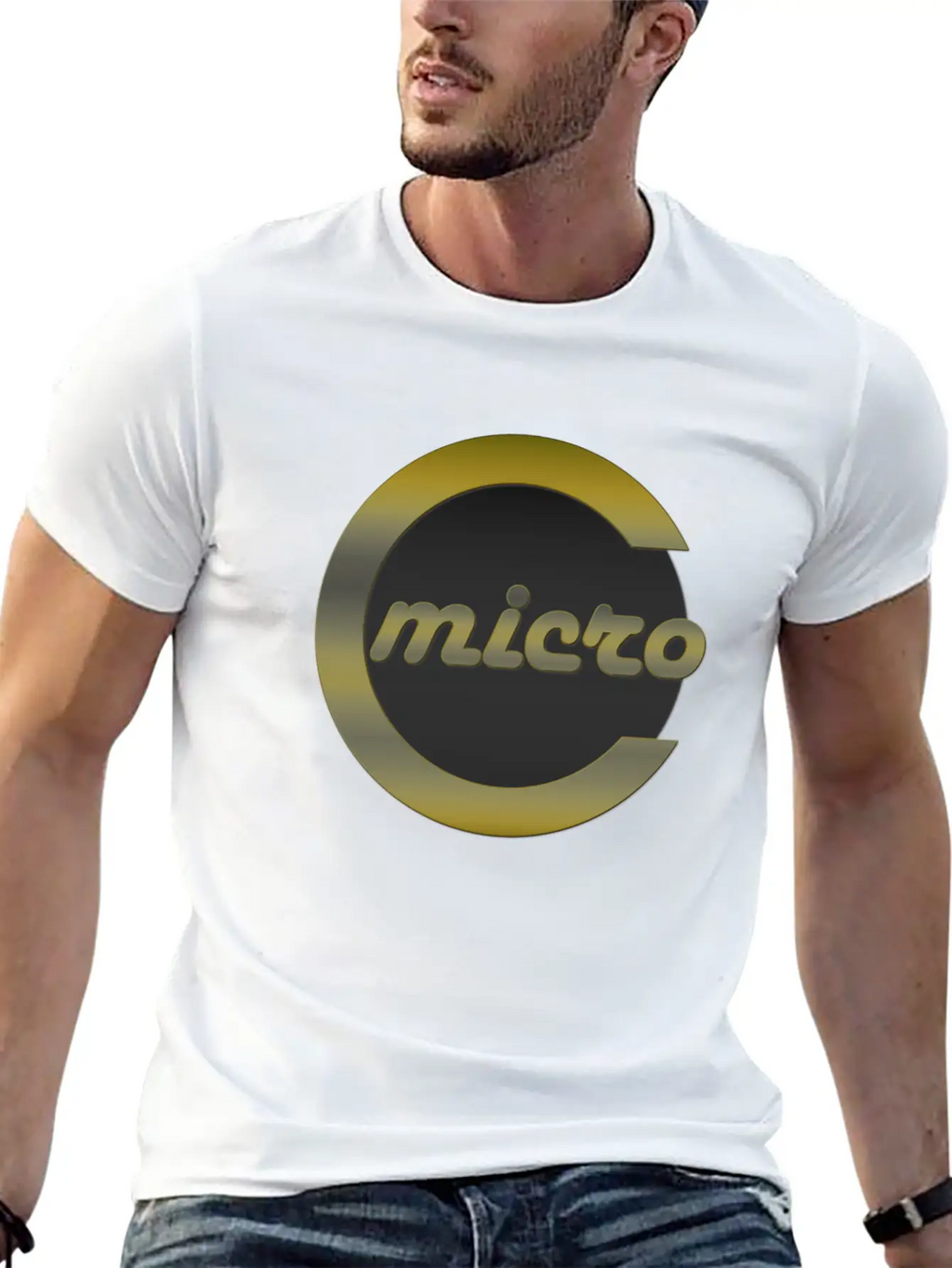 Microcoin Silver G 3D T Breathable Soft Cotton T-Shirt – Timeless Casual Look