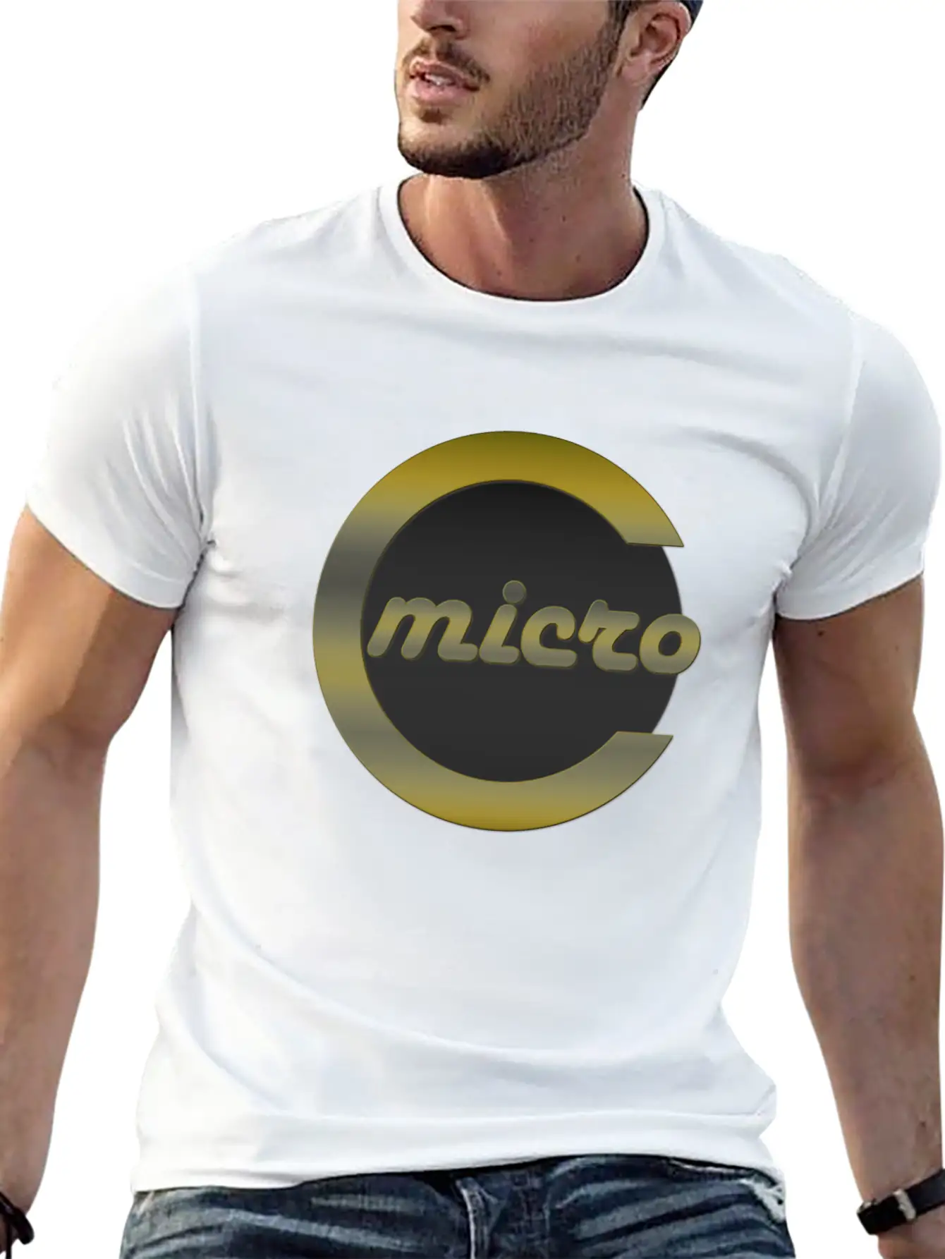 Microcoin Silver G 3D T Breathable Soft Cotton T-Shirt – Timeless Casual Look