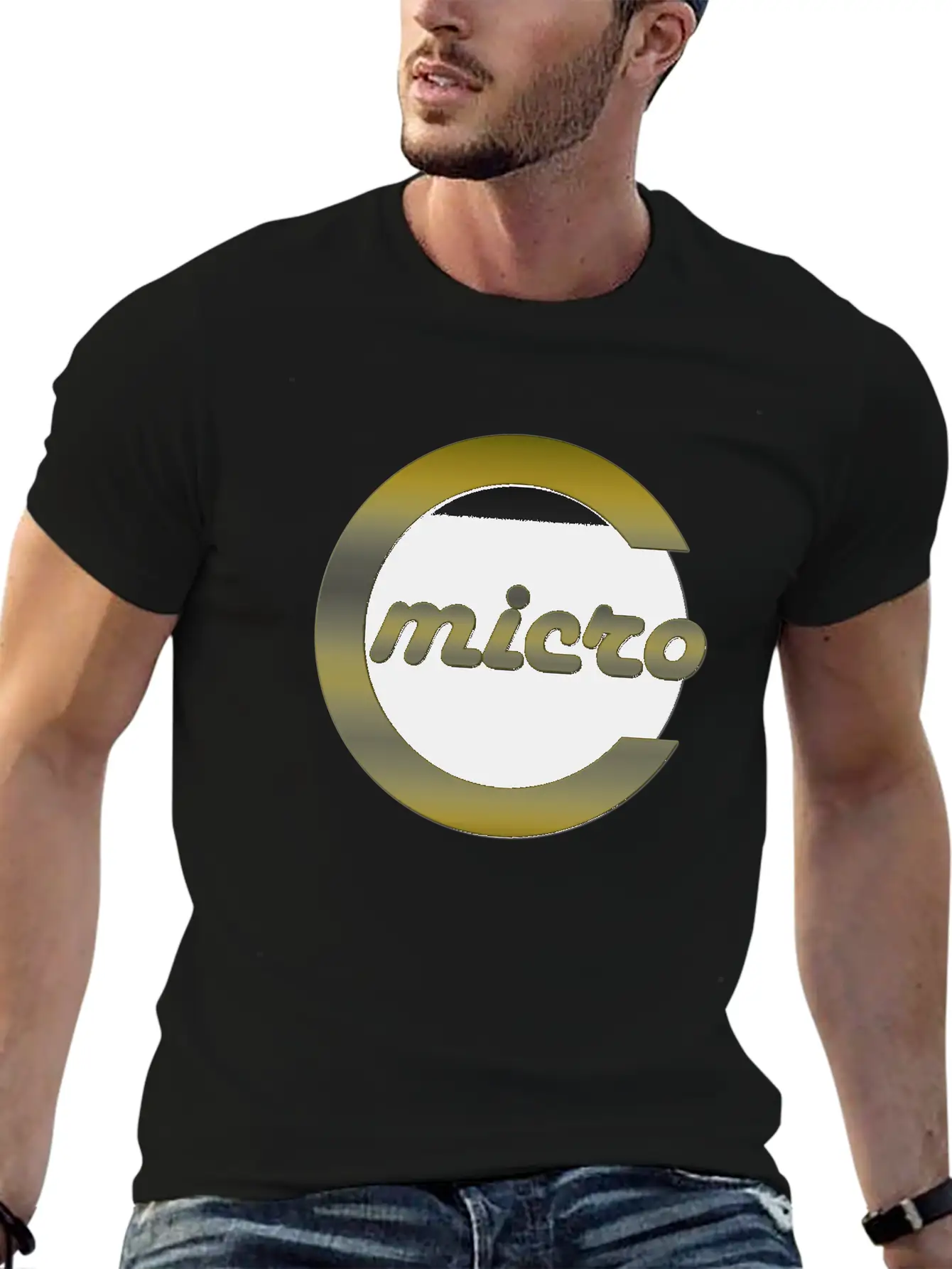 Microcoin Silver G 3D T Breathable Soft Cotton T-Shirt – Timeless Casual Look