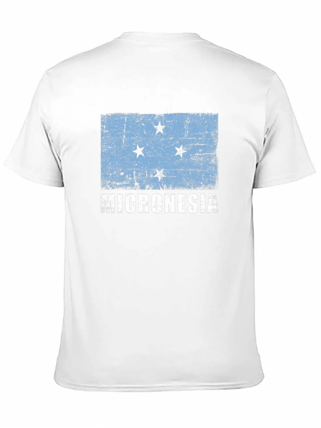 Micronesia Flag Grunge Country Flag Micronesia Unisex Casual T-Shirt – Clean Design For Daily Comfort