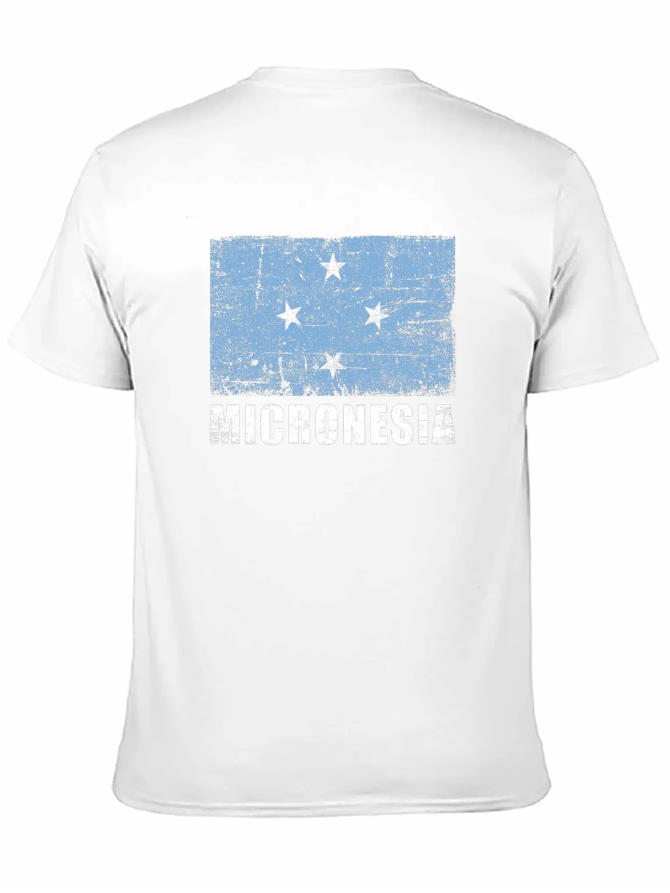 Micronesia Flag Grunge Country Flag Micronesia Unisex Casual T-Shirt – Clean Design For Daily Comfort
