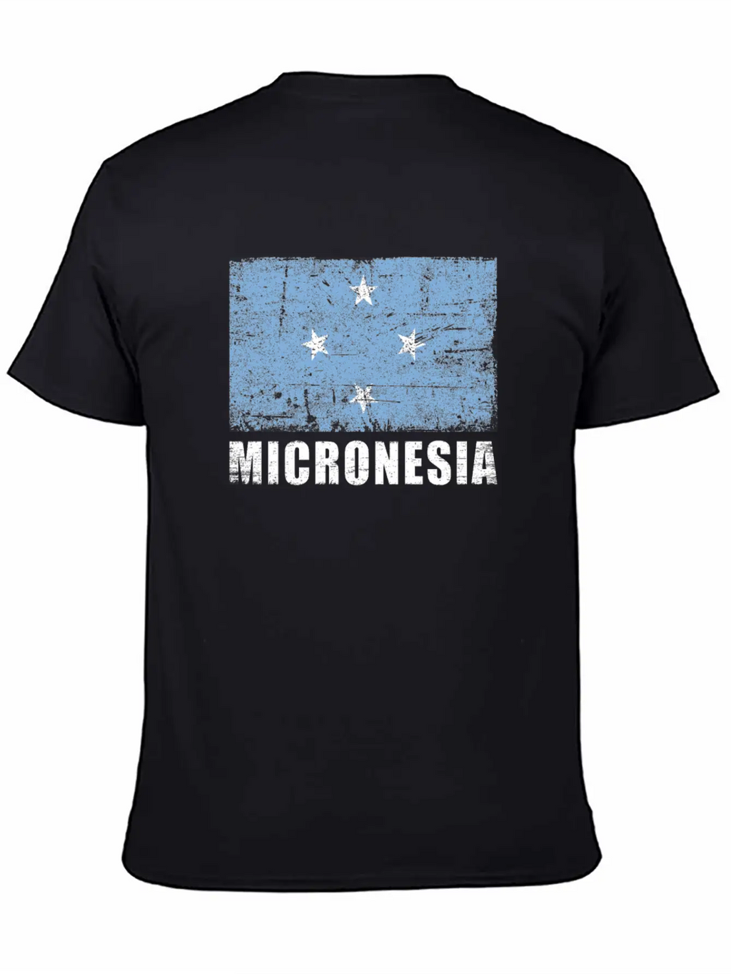Micronesia Flag Grunge Country Flag Micronesia Unisex Casual T-Shirt – Clean Design For Daily Comfort
