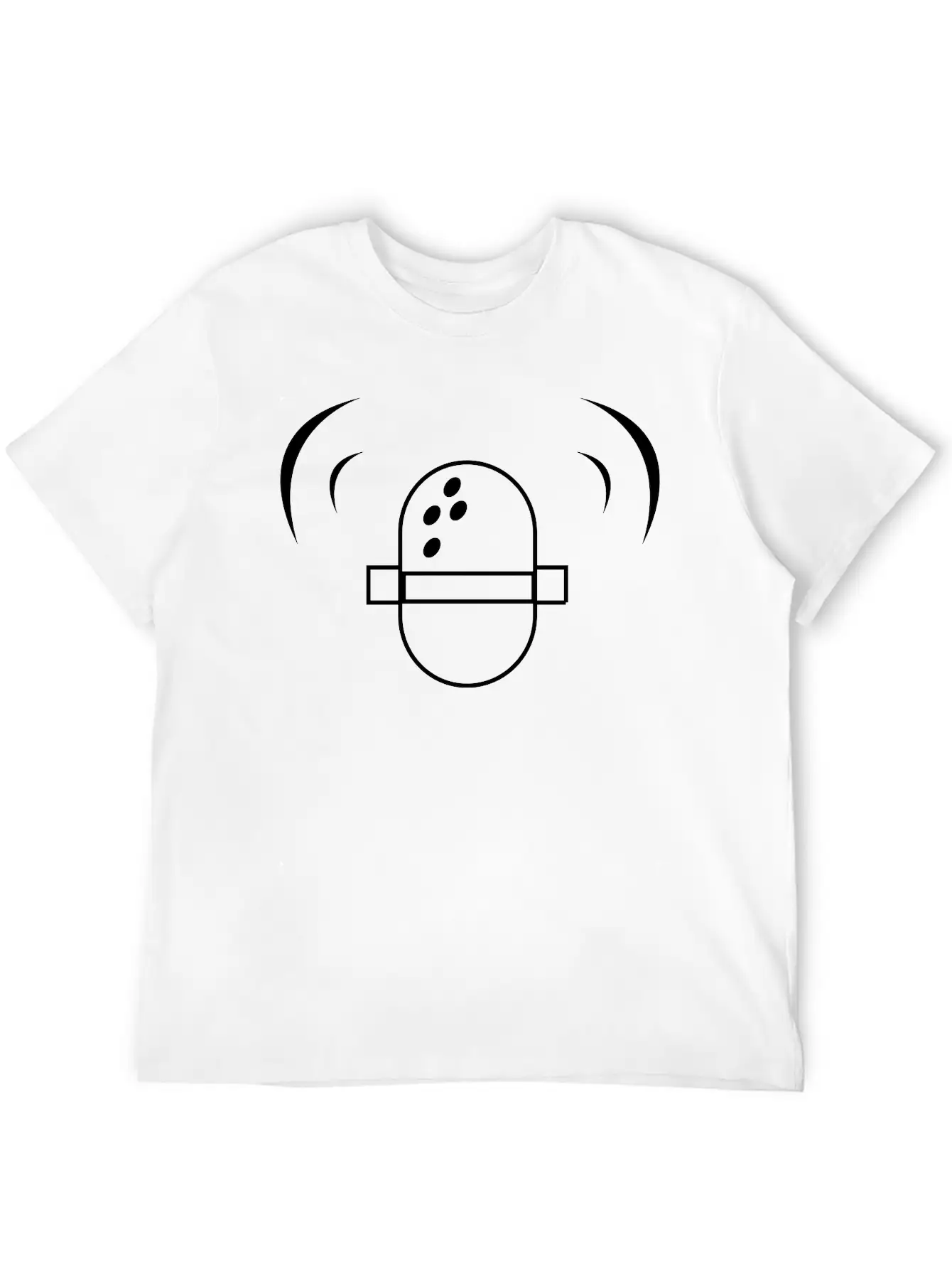 Microphone Breathable Soft Cotton T-Shirt – Timeless Casual Look