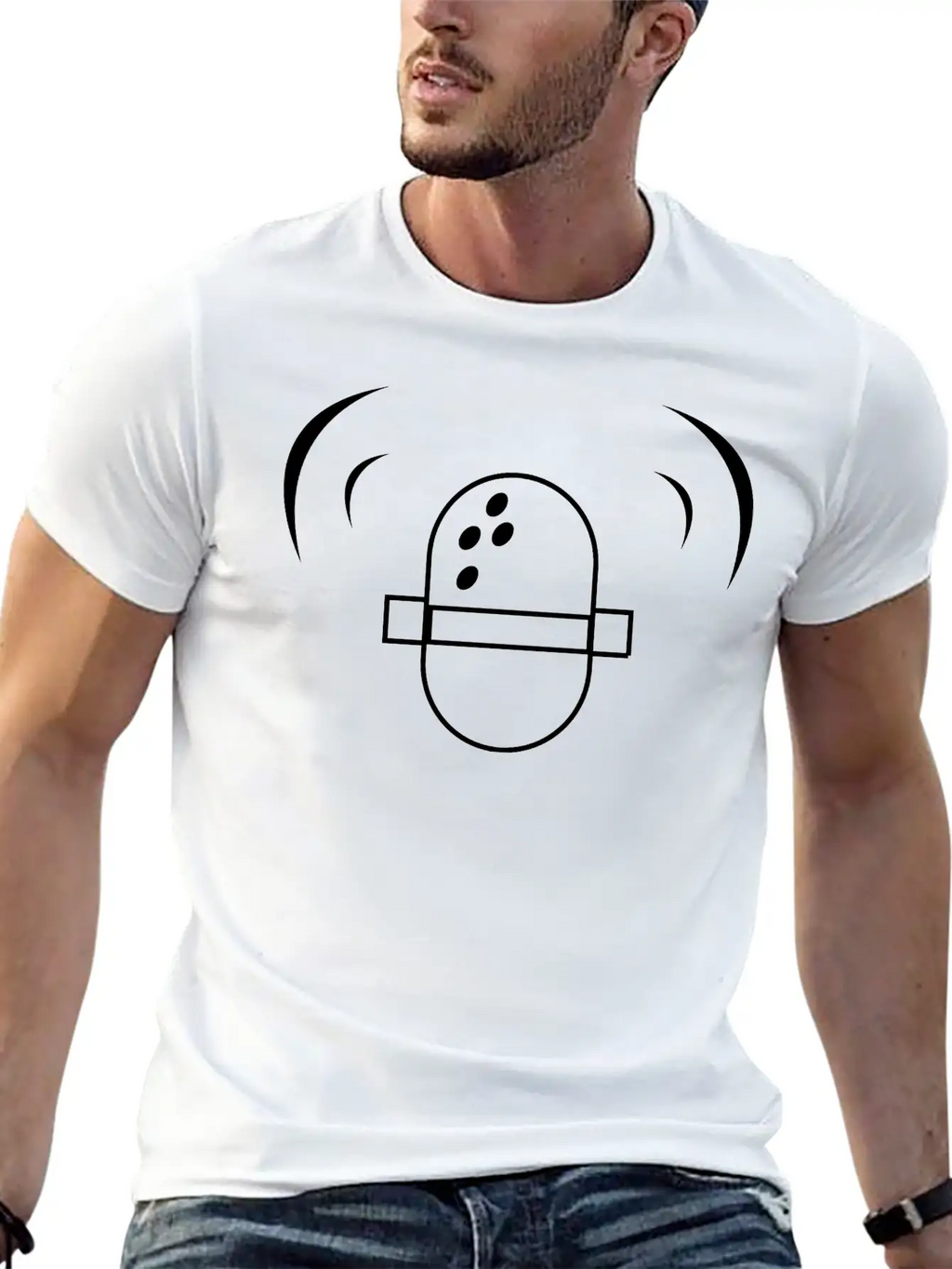 Microphone Breathable Soft Cotton T-Shirt – Timeless Casual Look