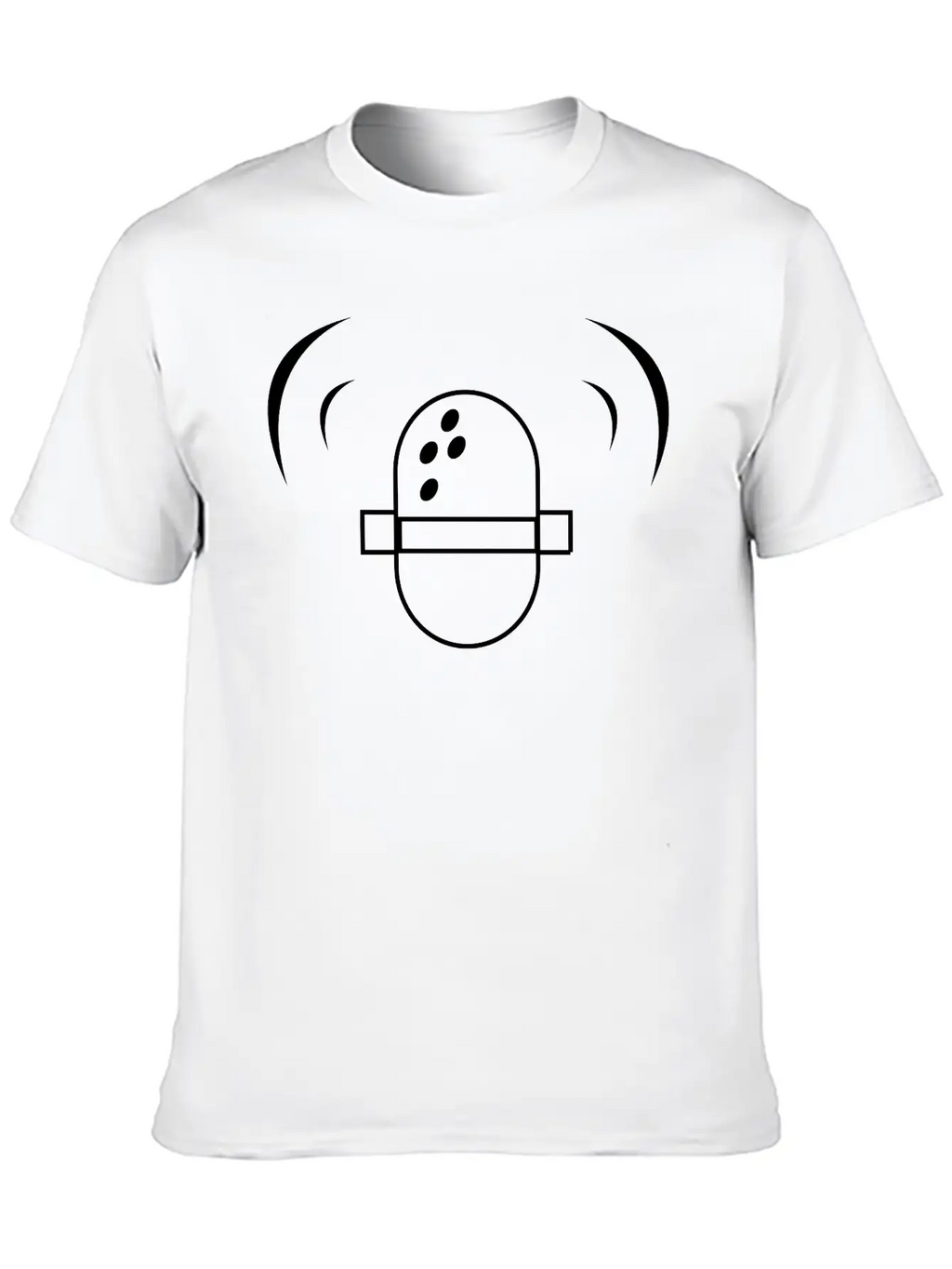 Microphone Breathable Soft Cotton T-Shirt – Timeless Casual Look