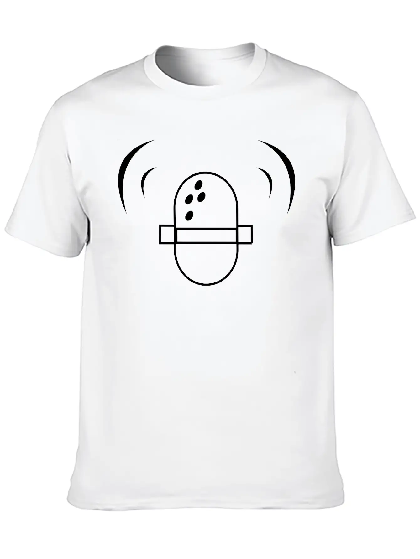 Microphone Breathable Soft Cotton T-Shirt – Timeless Casual Look