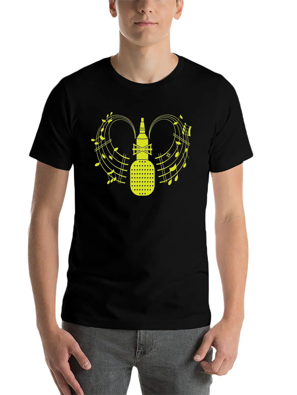 Microphone For You Unisex Short Sleeve Soft Cotton T-Shirt – Casual Everyday Wear
