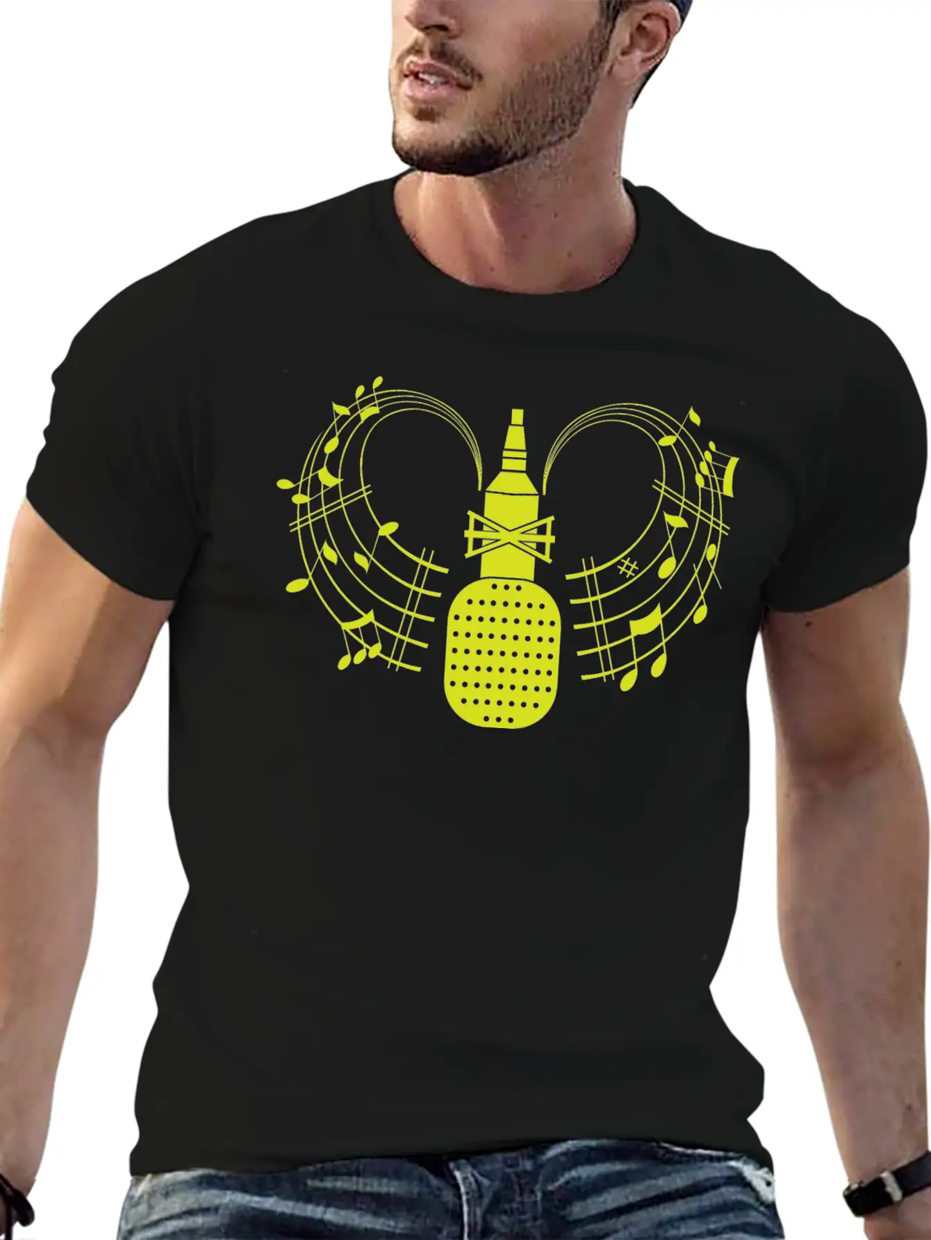 Microphone For You Unisex Short Sleeve Soft Cotton T-Shirt – Casual Everyday Wear
